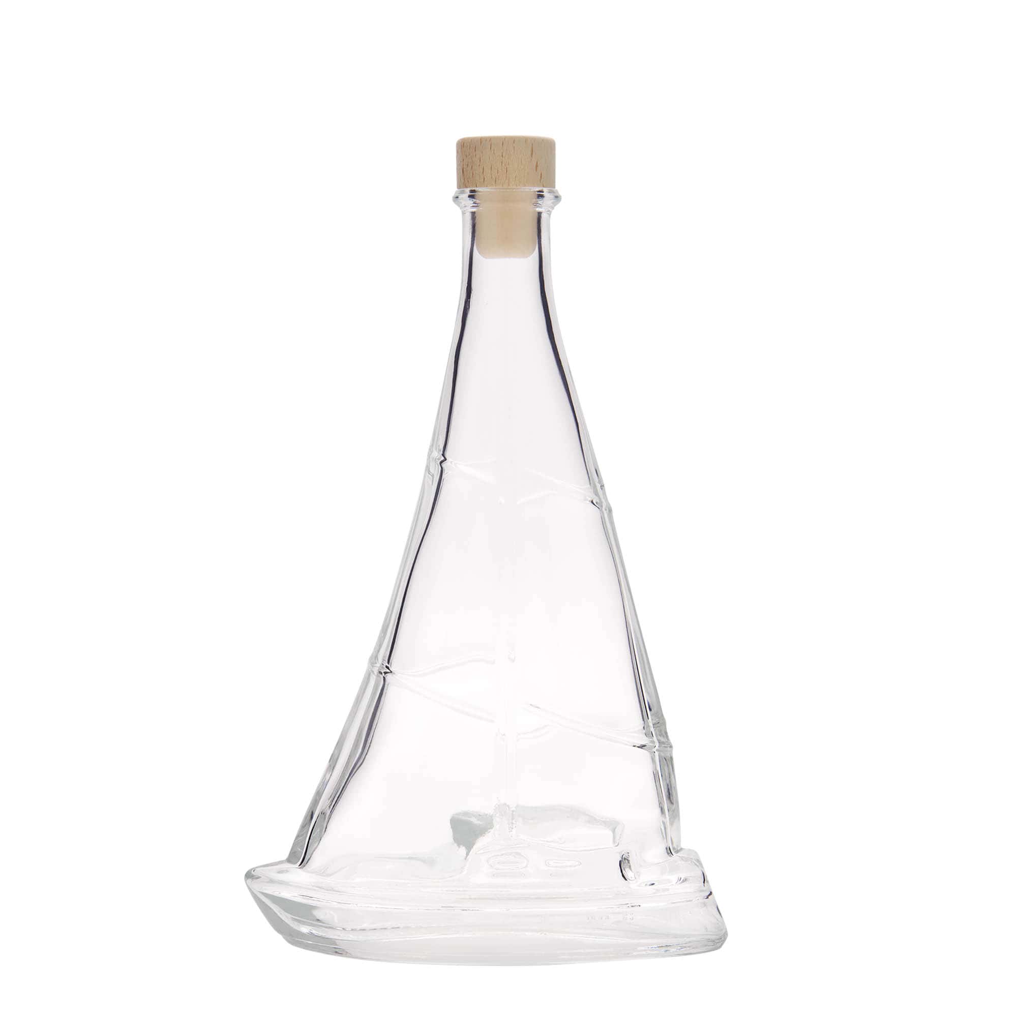 350 ml lasipullo ”Purjevene”, suuaukko: korkki