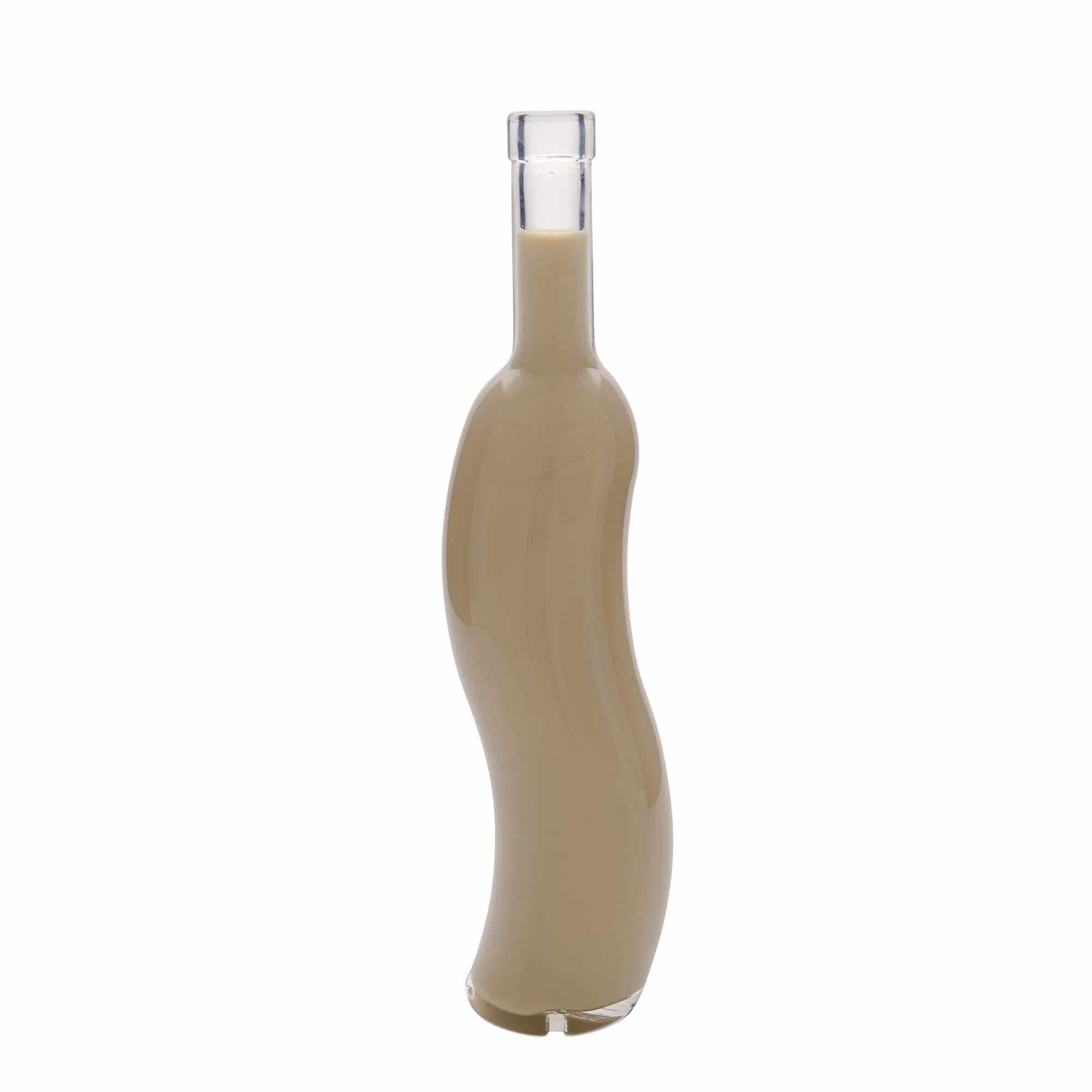 500 ml lasipullo 'La-Ola', puolipyöreä, suu: korkki