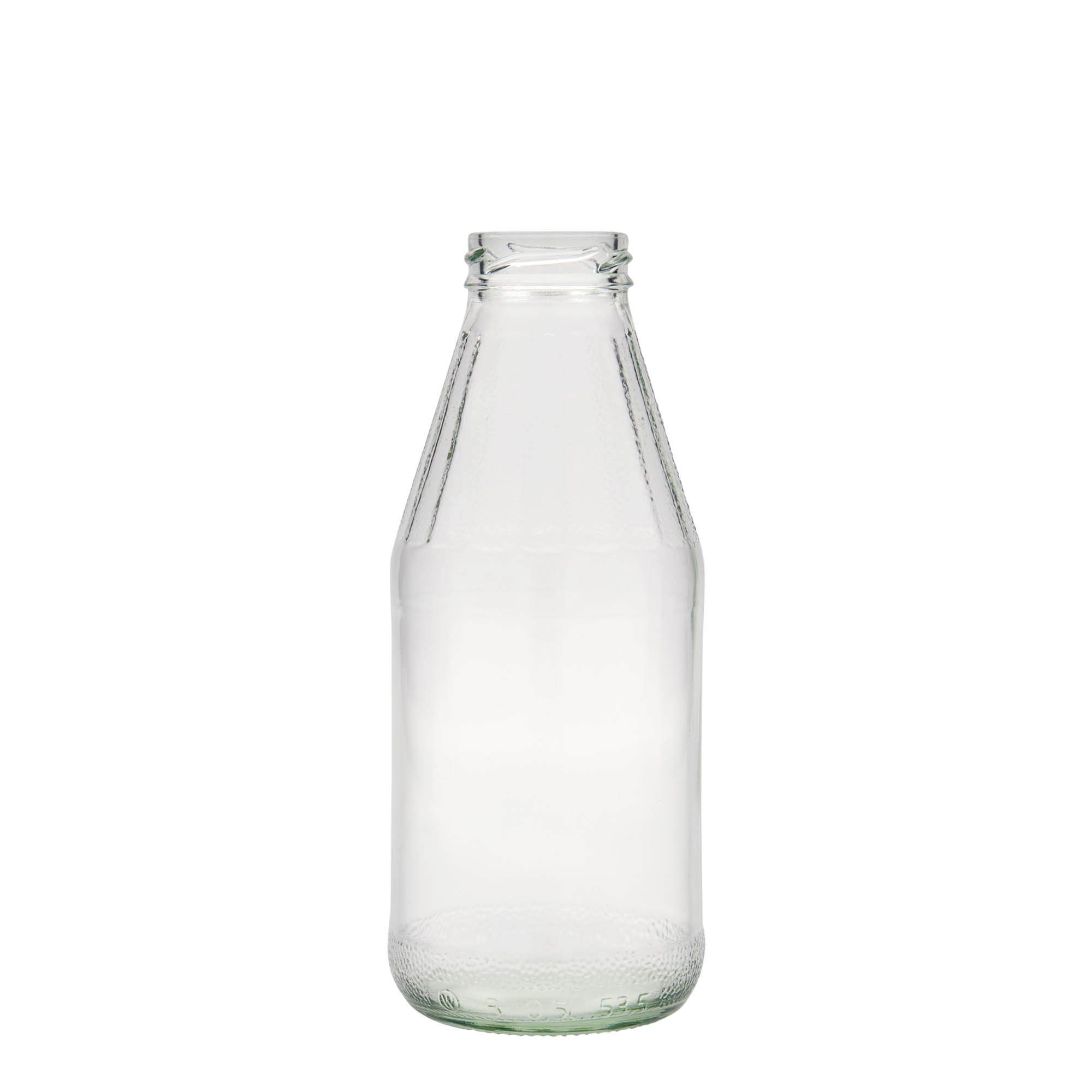 500 ml leveäkaulainen universaalipullo, lasia, suuaukko: Twist-Off (TO 43)