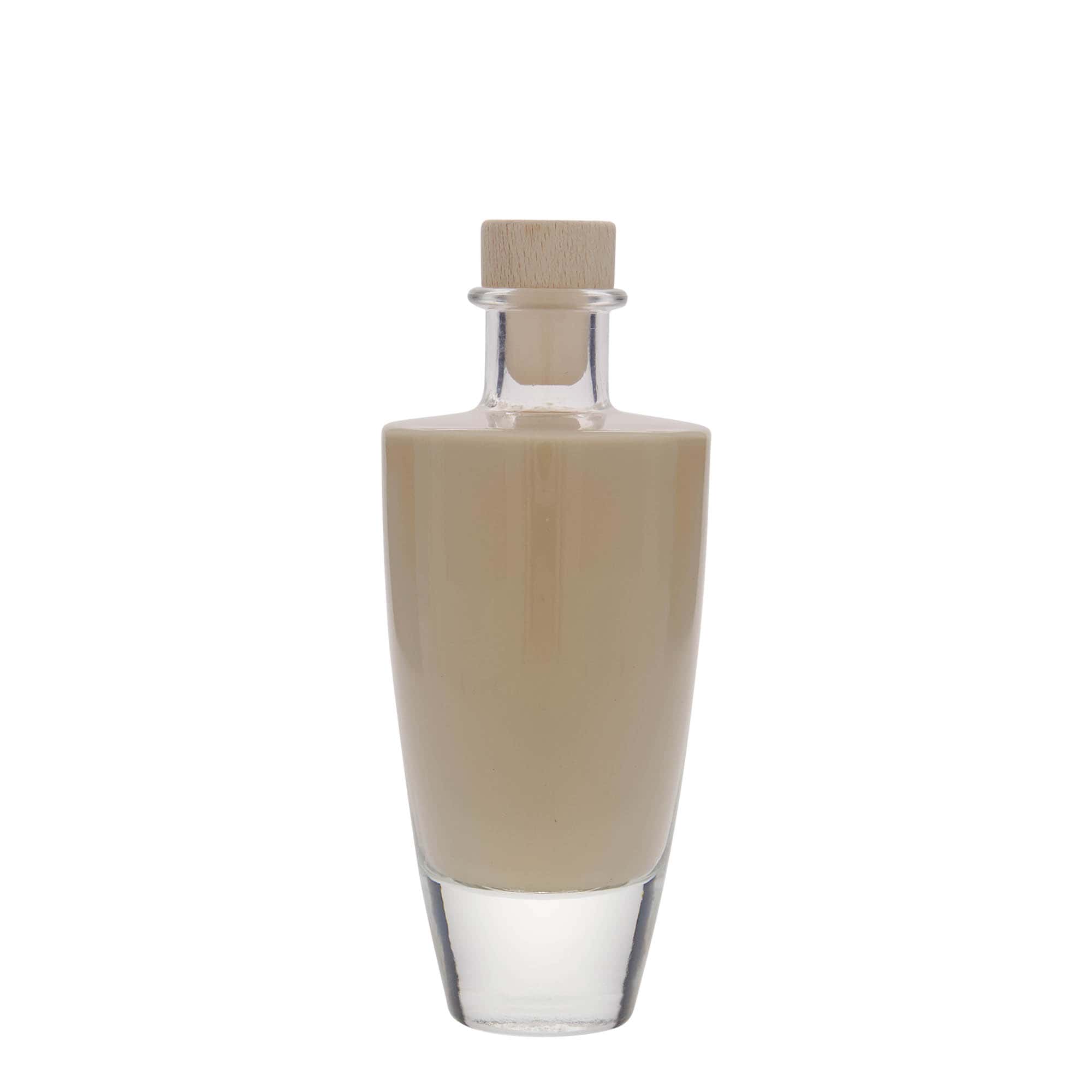 200 ml lasipullo 'Vanessa', ovaali, suuaukko: korkki