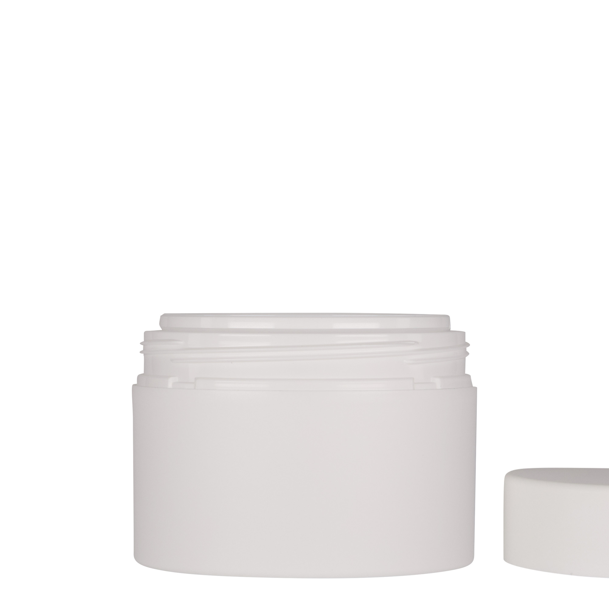 250 ml muovipurkki 'Antonella', PP, valkoinen, suuaukko: ruuvikorkki