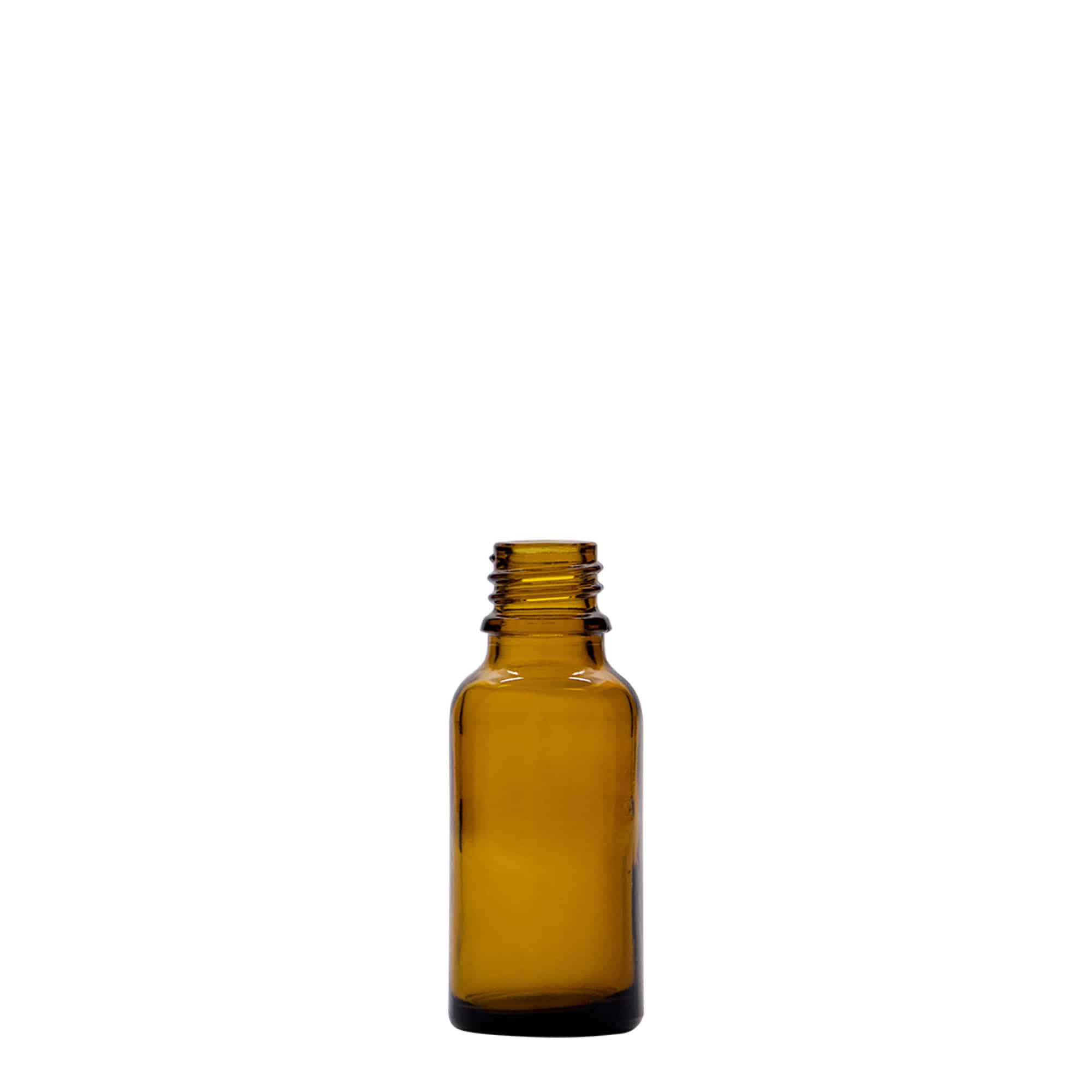 20 ml lääkepullo, ruskea lasi, suuaukko: DIN 18