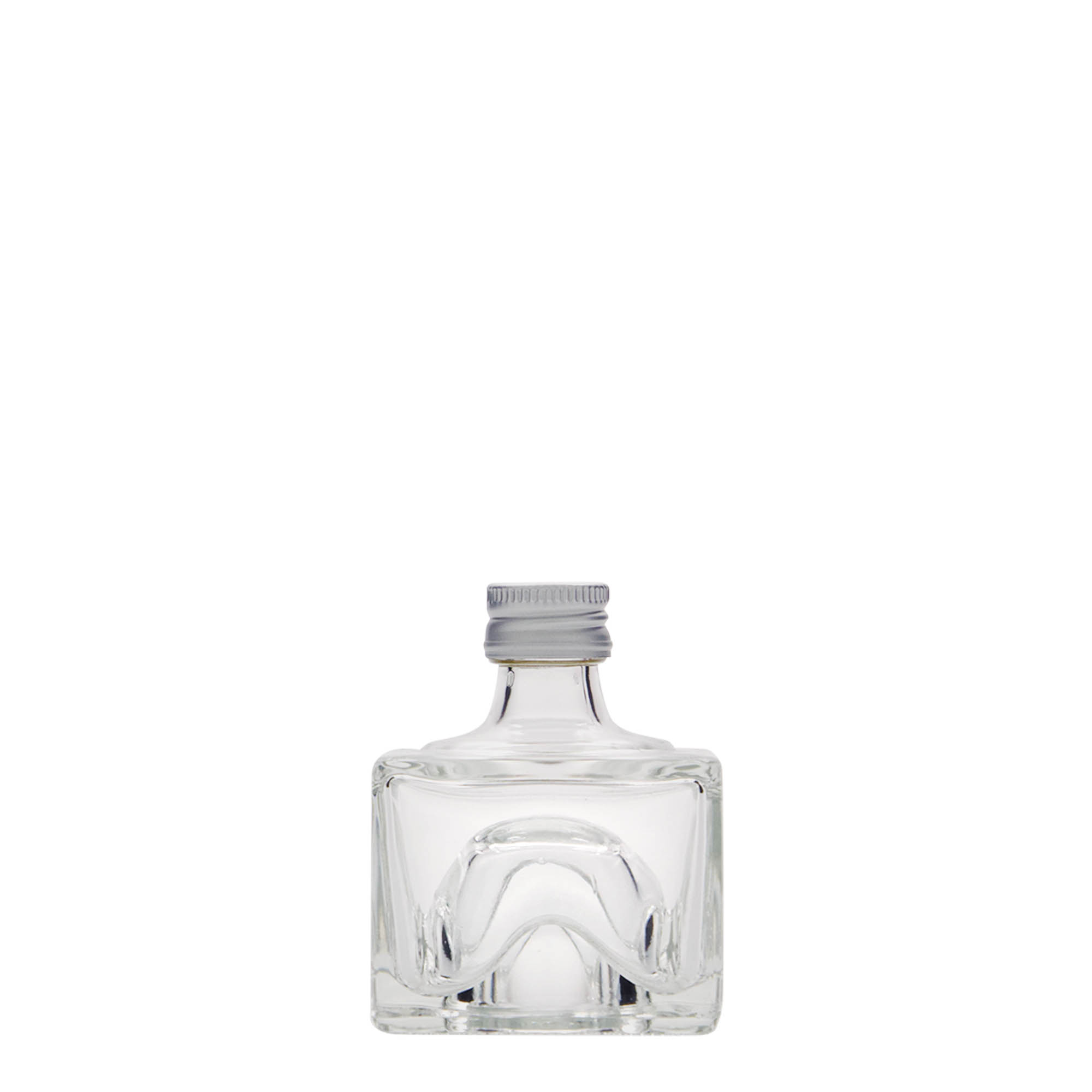 40 ml lasipullo 'Cocolores', neliömäinen, suuaukko: PP 18