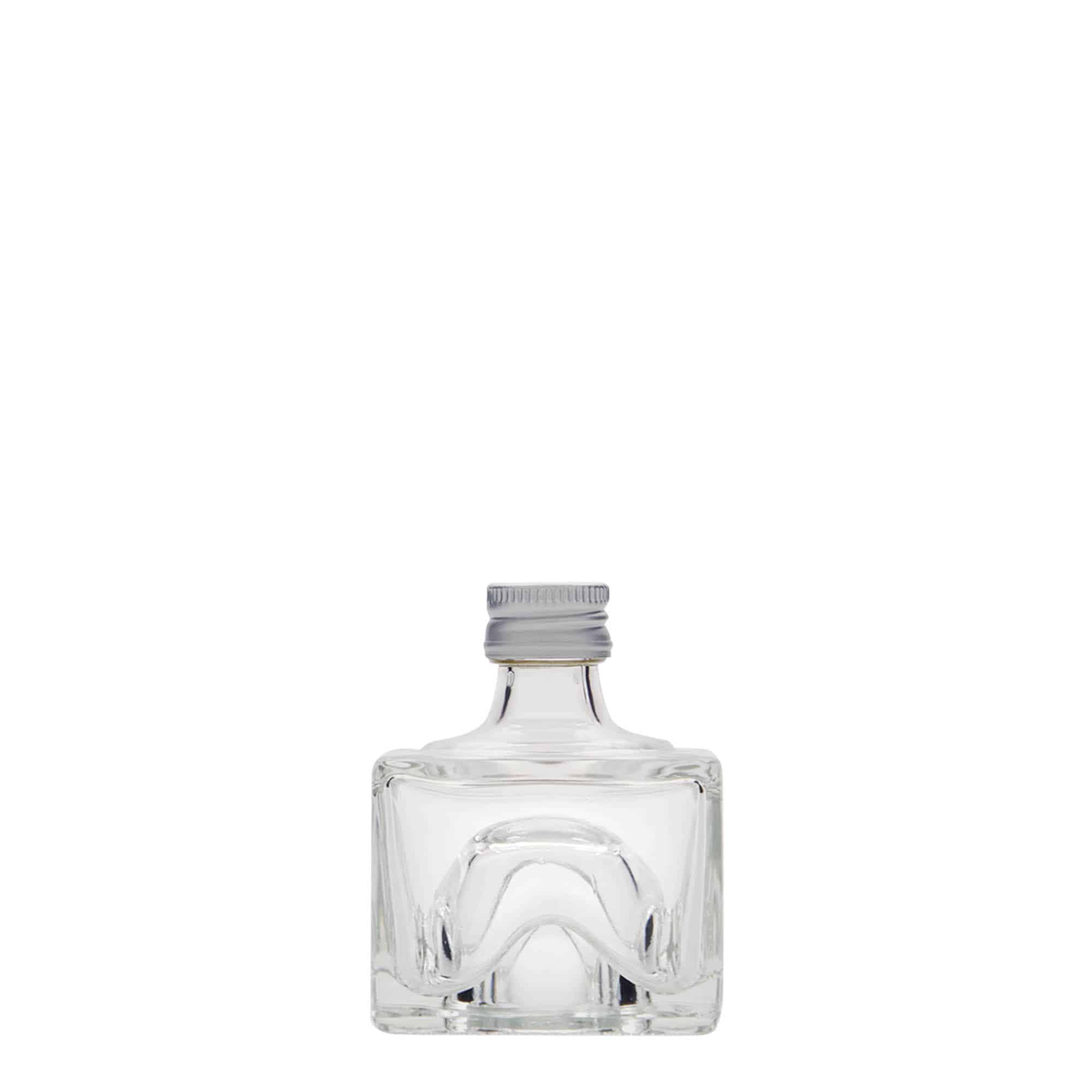 40 ml lasipullo 'Cocolores', neliömäinen, suuaukko: PP 18