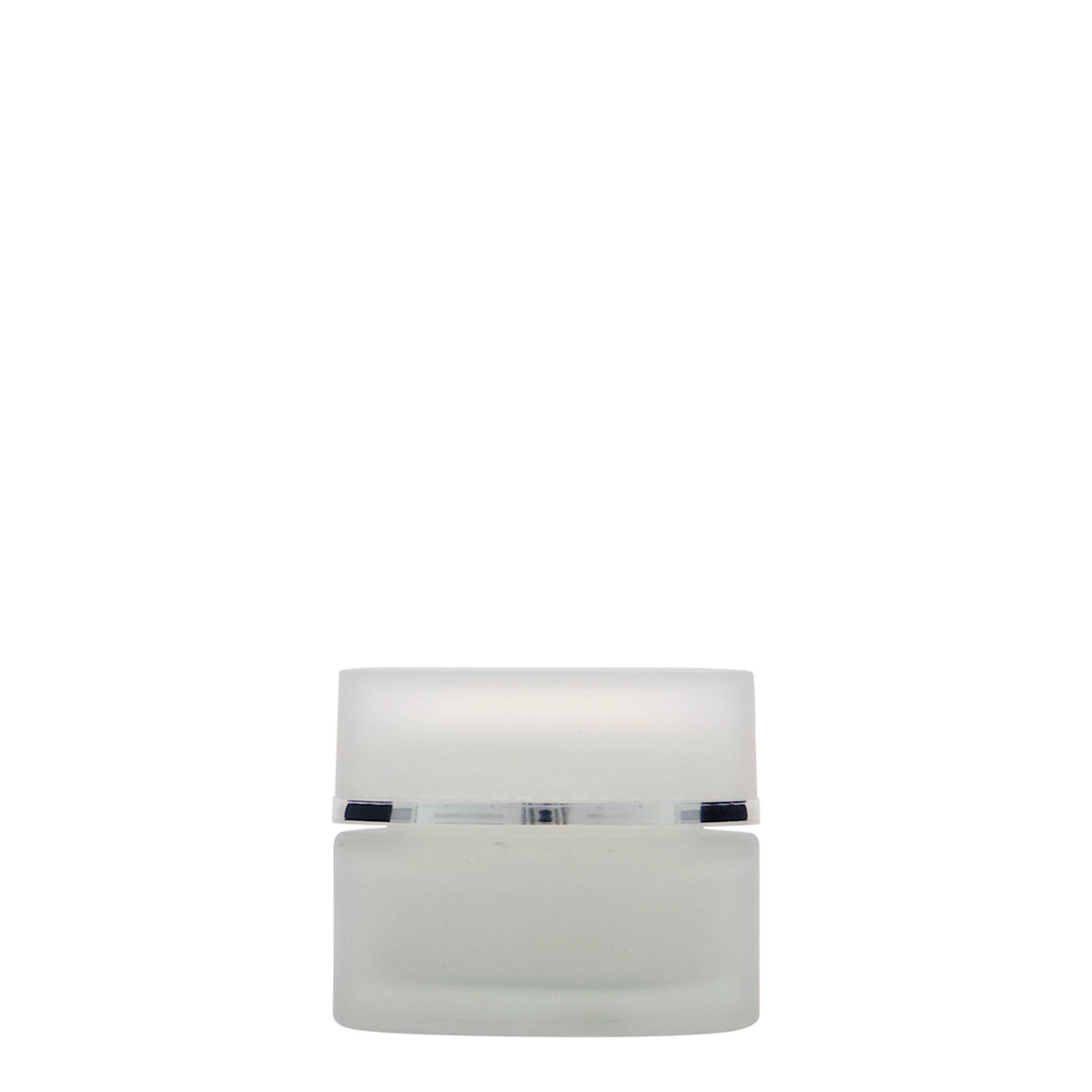 30 ml purkki 'Platin Edition', lasia, huurrettu, suuaukko: ruuvikorkki 30 ml purkki 'Platin Edition', lasia, huurrettu, suuaukko: ruuvikorkki