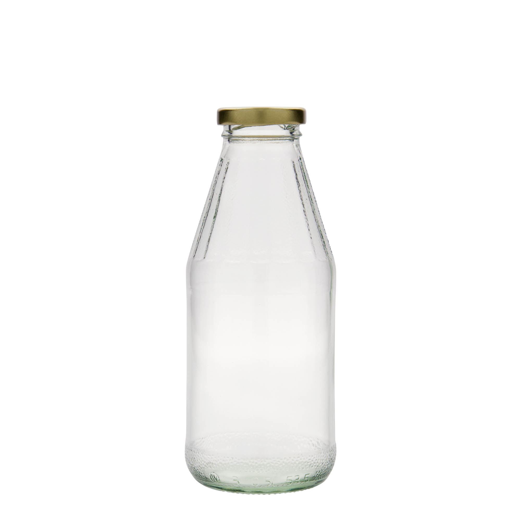500 ml leveäkaulainen universaalipullo, lasia, suuaukko: Twist-Off (TO 43)