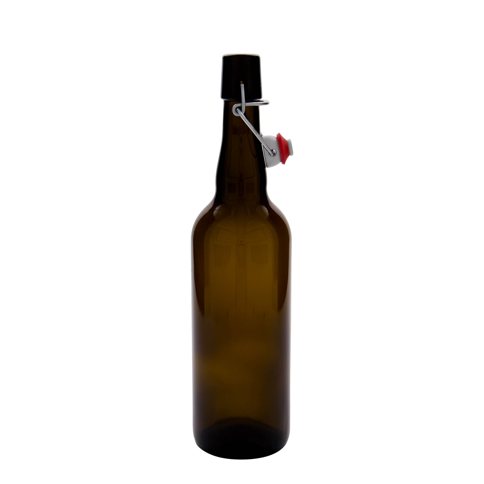 750 ml olutpullo Belgia, lasi, ruskea, suuaukko: lukittava kansi