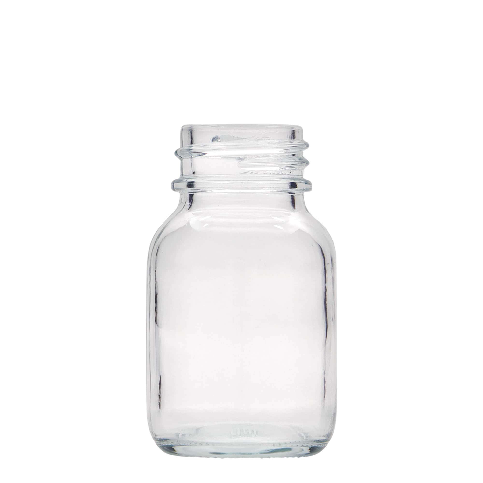 50 ml leveäkaul. lasipurkki, suu: DIN 32 50 ml leveäkaul. lasipurkki, suu: DIN 32