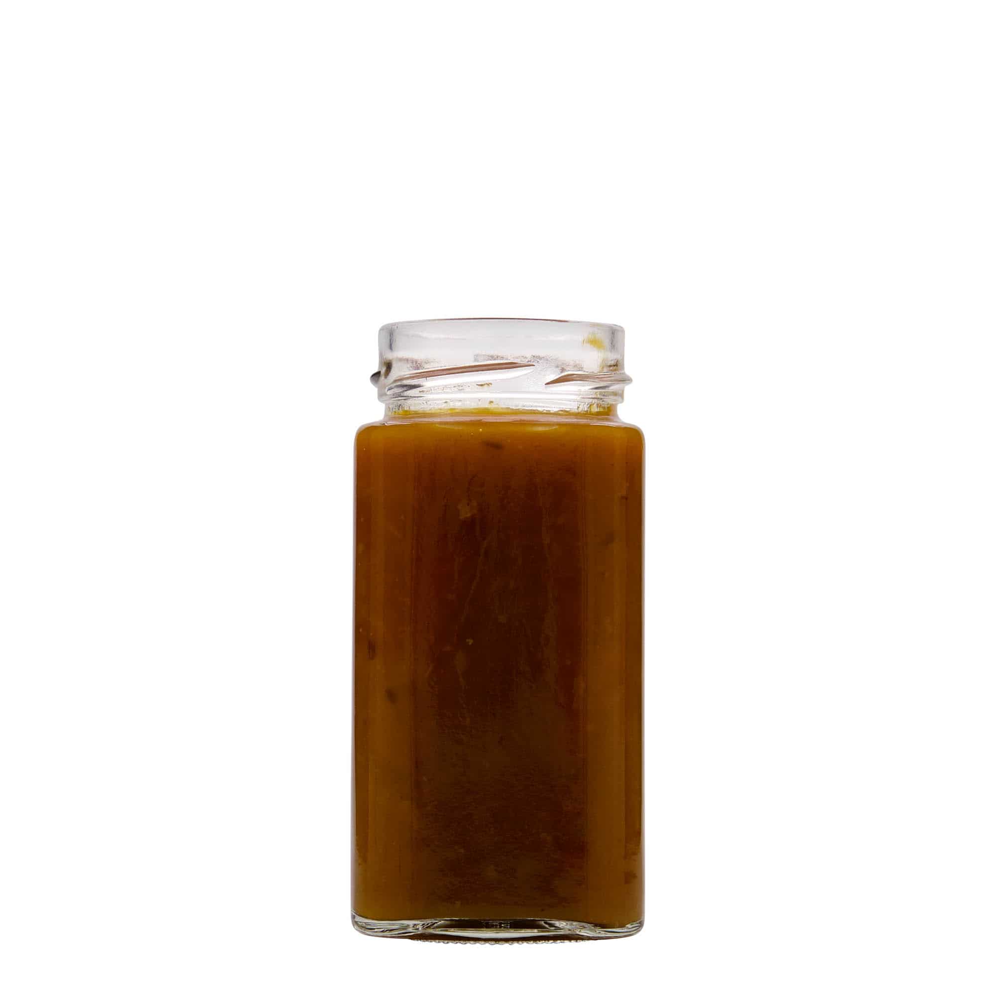 314 ml nelikulm. lasi 'Funny', suu: Deep-Twist-Off (DTO 58)