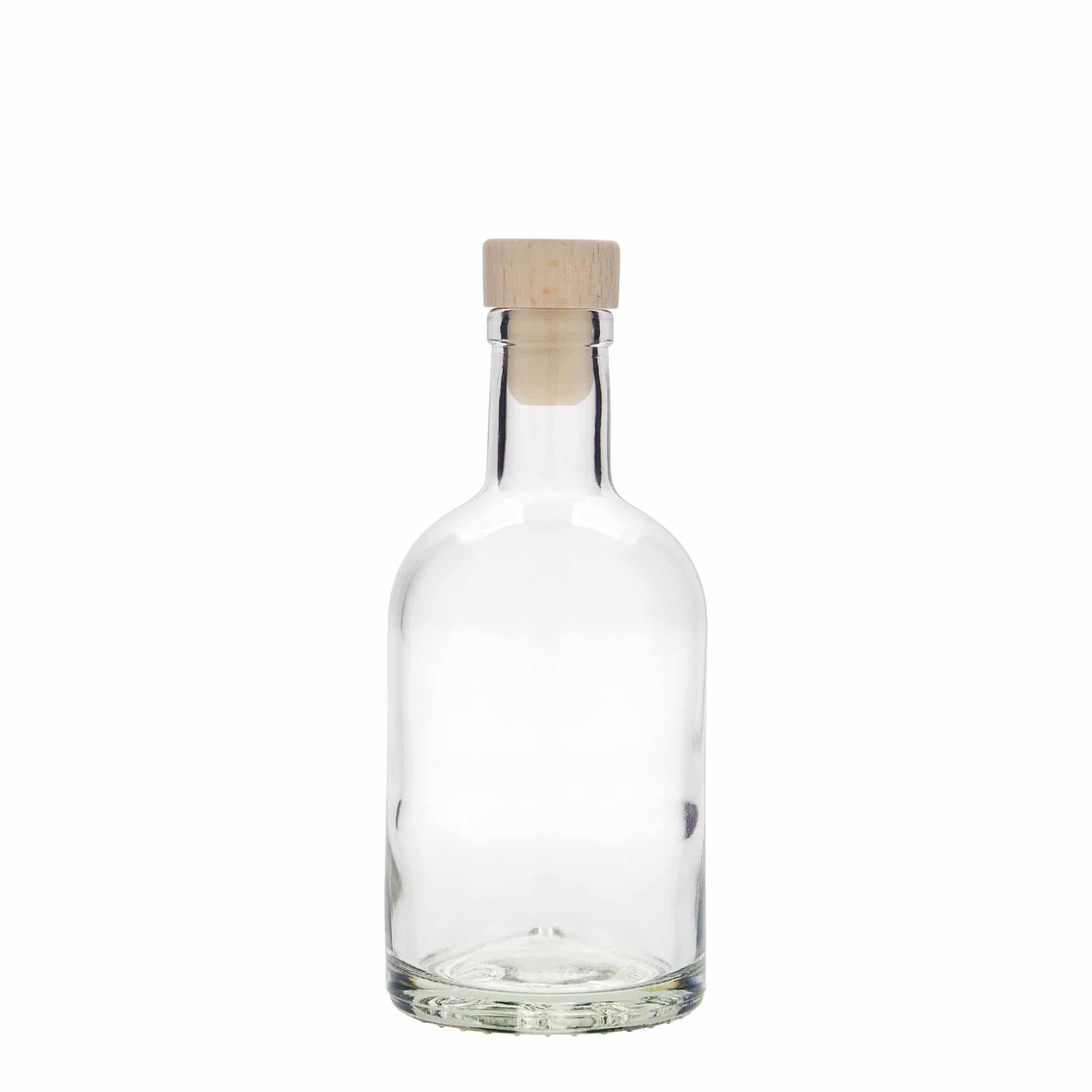 250 ml lasipullo 'First Class', suu: korkki