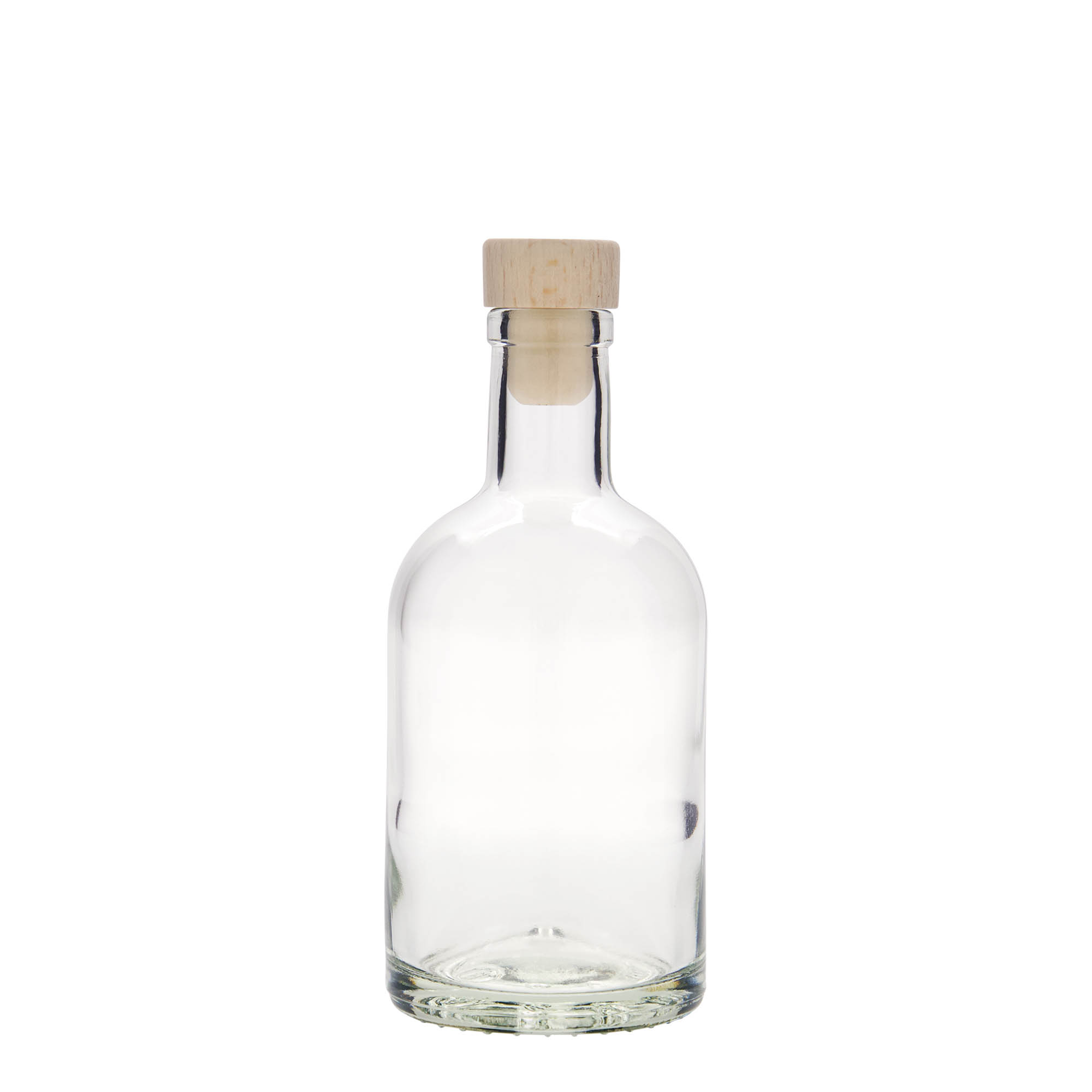 250 ml lasipullo 'First Class', suuaukon tyyppi: korkki
