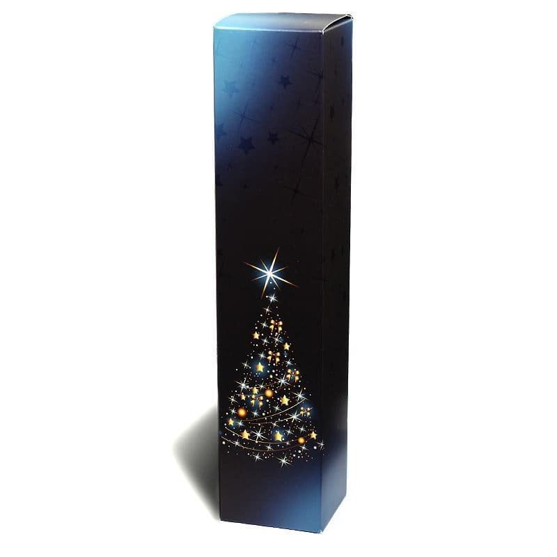 Lahjalaatikko 'X-Mas Tree', nelikulm., pahvi, sininen Lahjalaatikko 'X-Mas Tree', nelikulm., pahvi, sininen