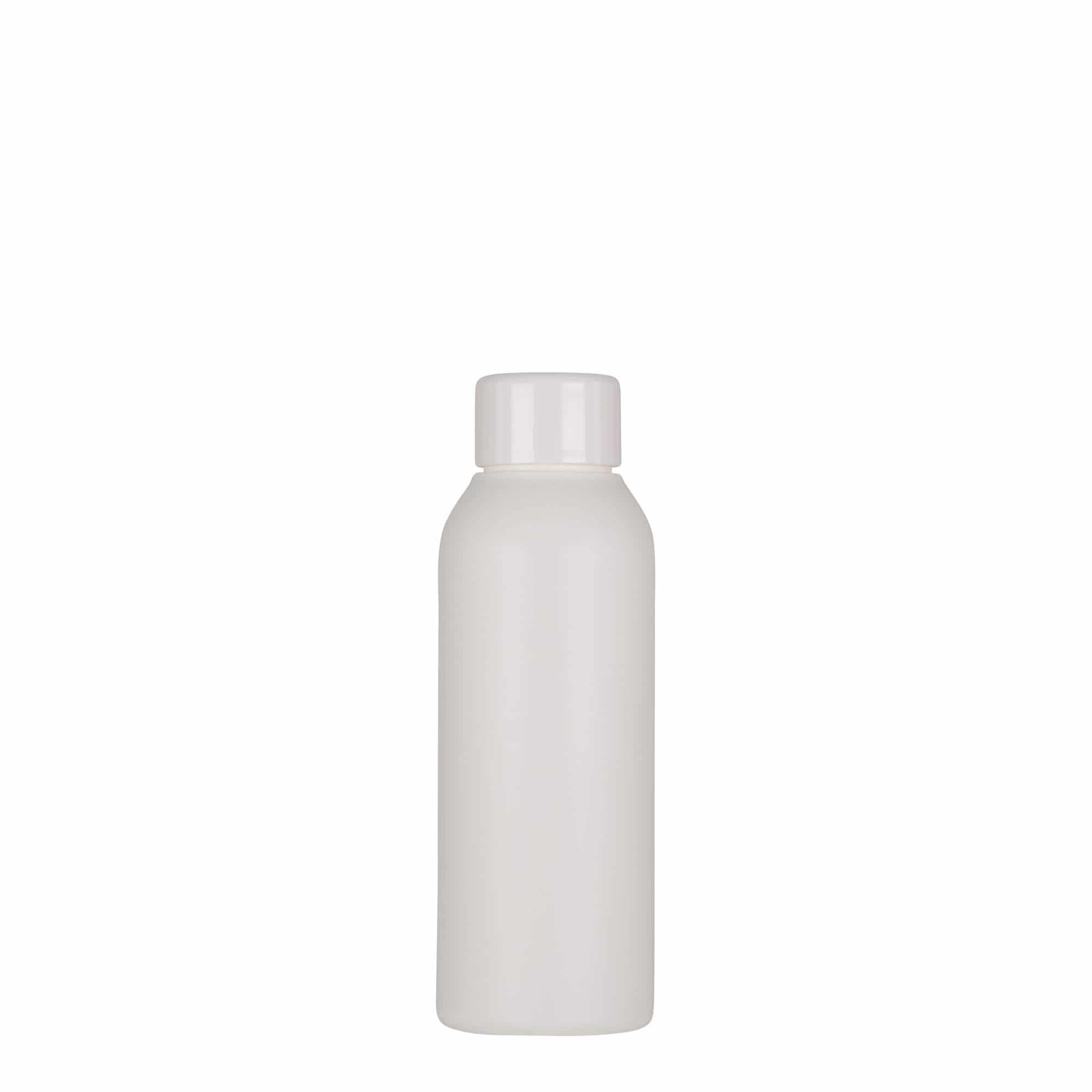 100 ml muovipullo ”Tuffy”, HDPE, valkoinen, suuaukko: 24/410