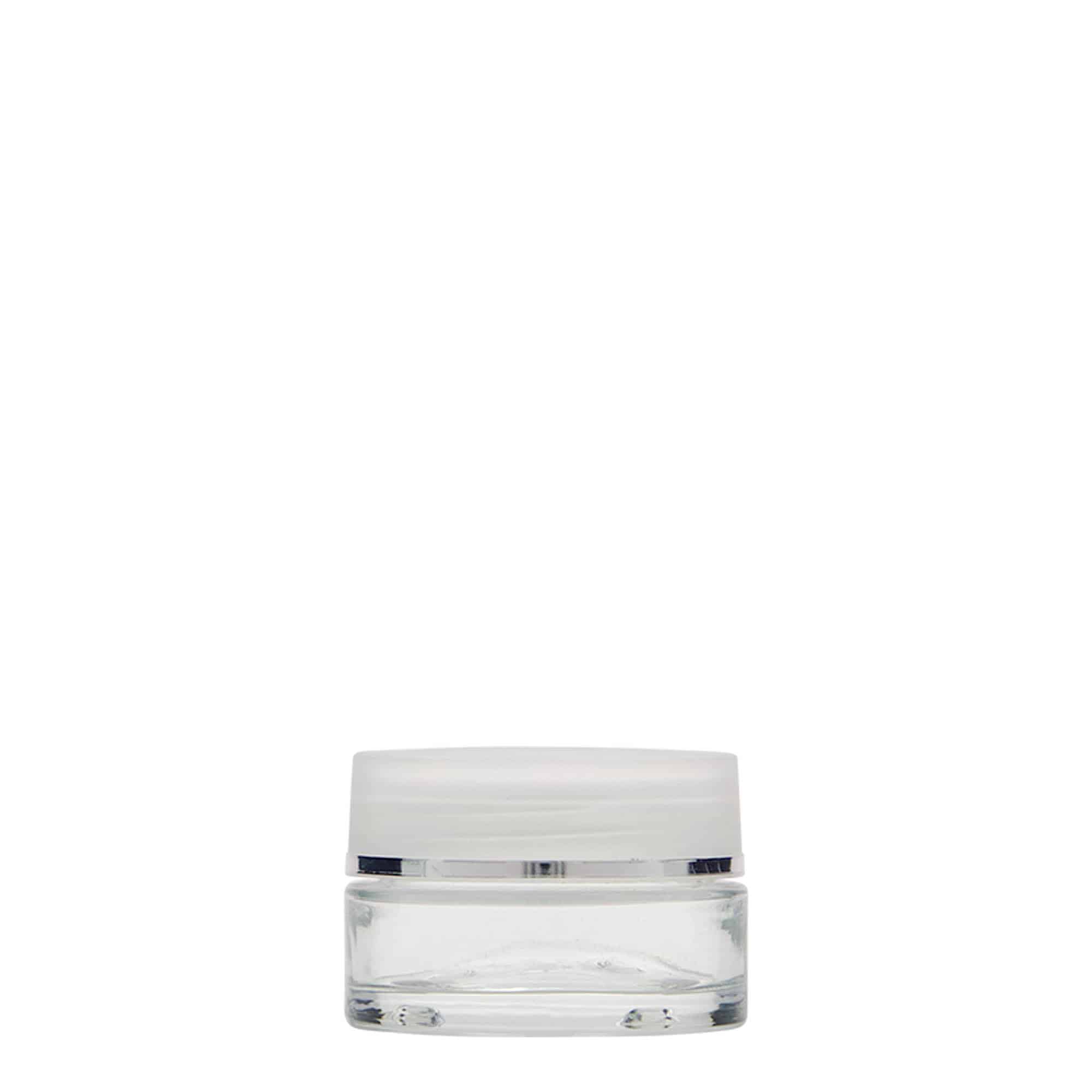 15 ml purkki 'Clear Edition', lasia, suuaukko: ruuvikorkki