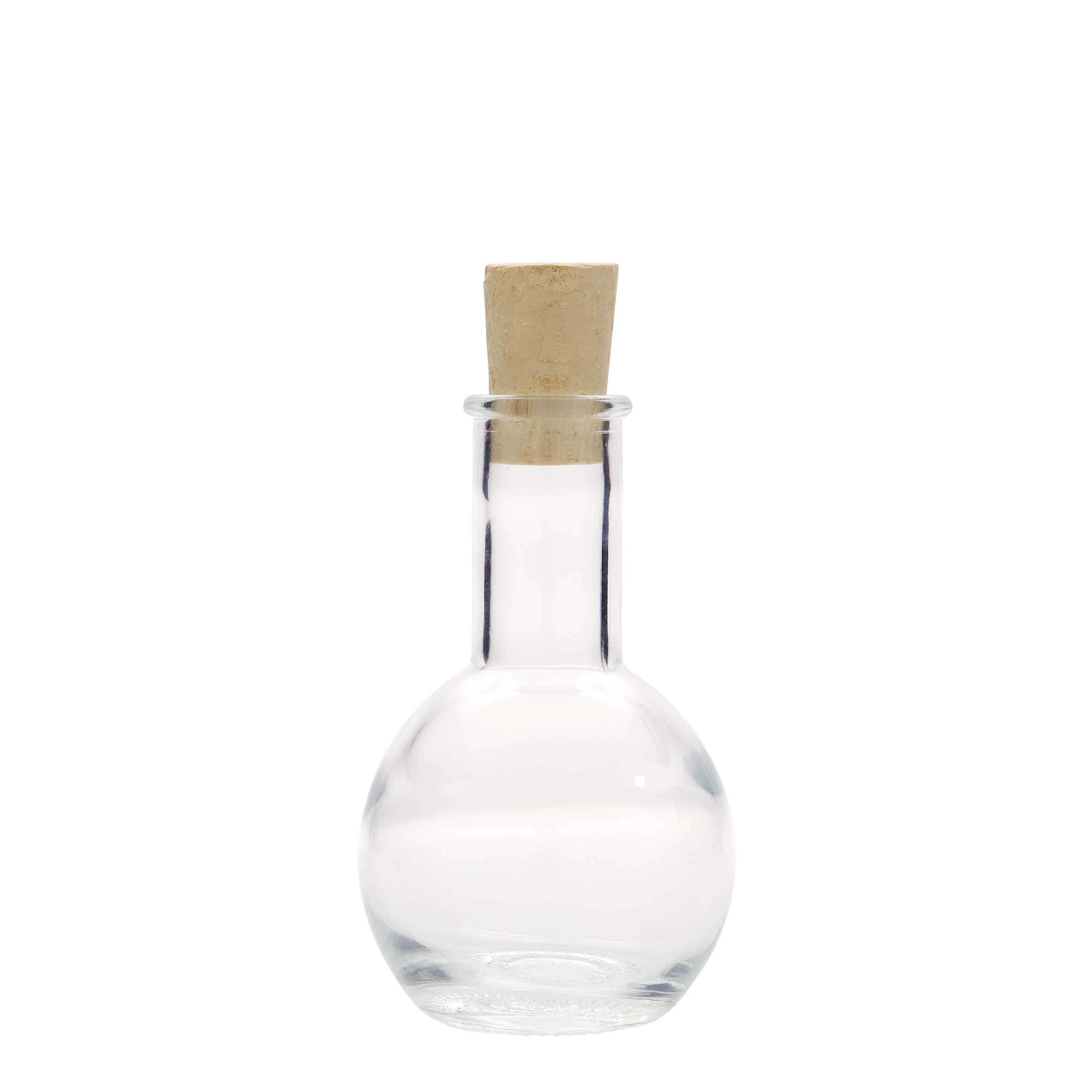 100 ml lasipullo ”Tulipano”, suuaukko: korkki