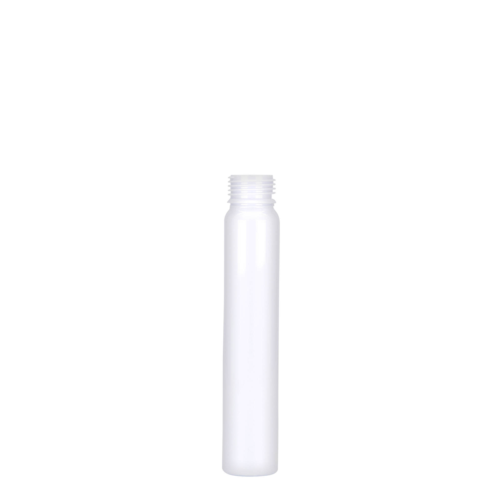 25 ml PET-putkilo, muovi, valk., suu: Kierrekorkki