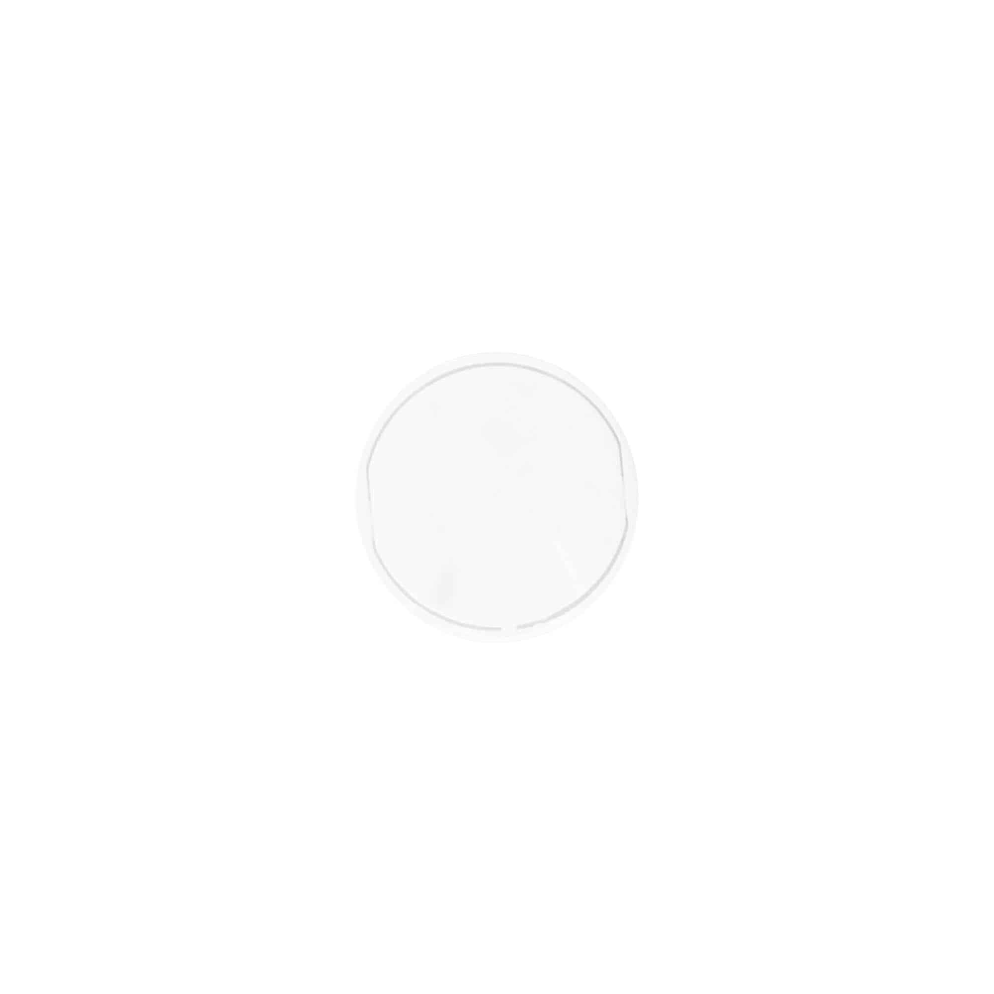 Ruuvikorkki Disc Top, PP-muovia, valkoinen, suuaukolle: 20/410