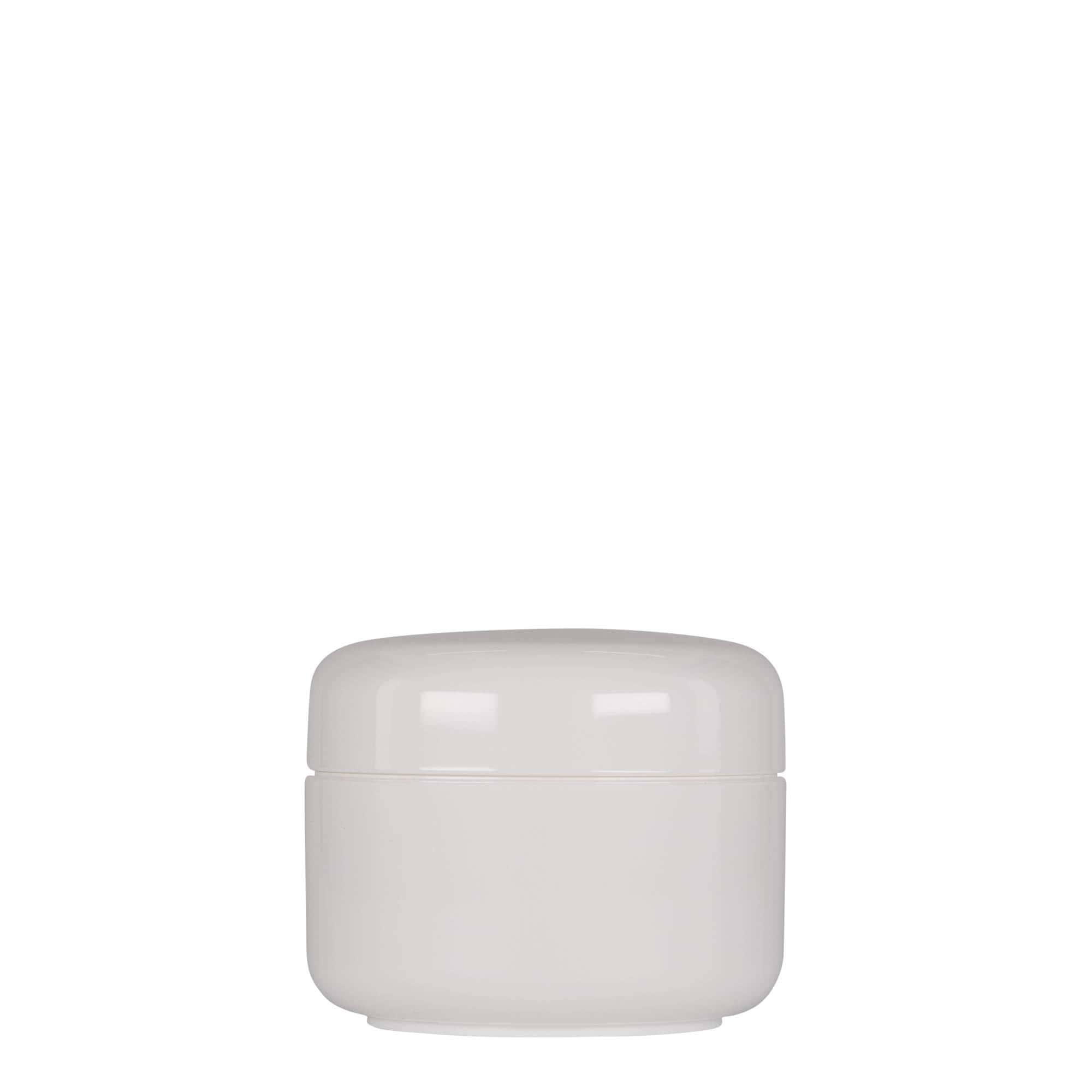 150 ml muovipurkki 'Bianca', PP, valkoinen, suuaukko: kierrekorkki