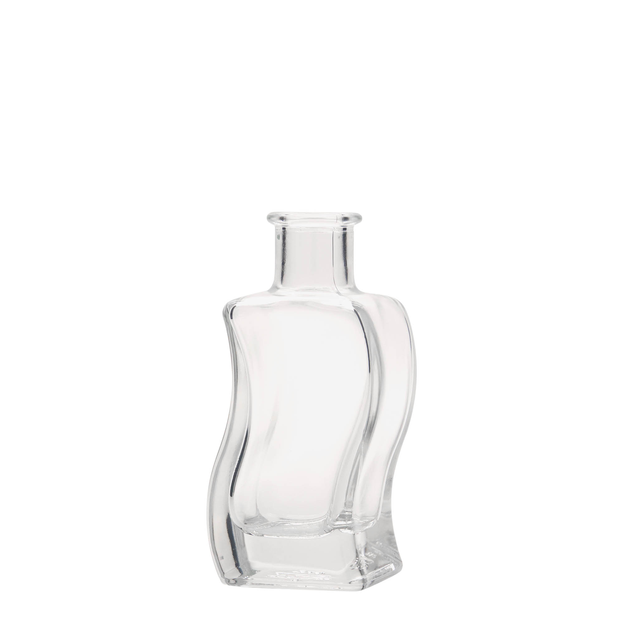 100 ml lasipullo ”Aalto”, neliömäinen, suuaukko: korkki