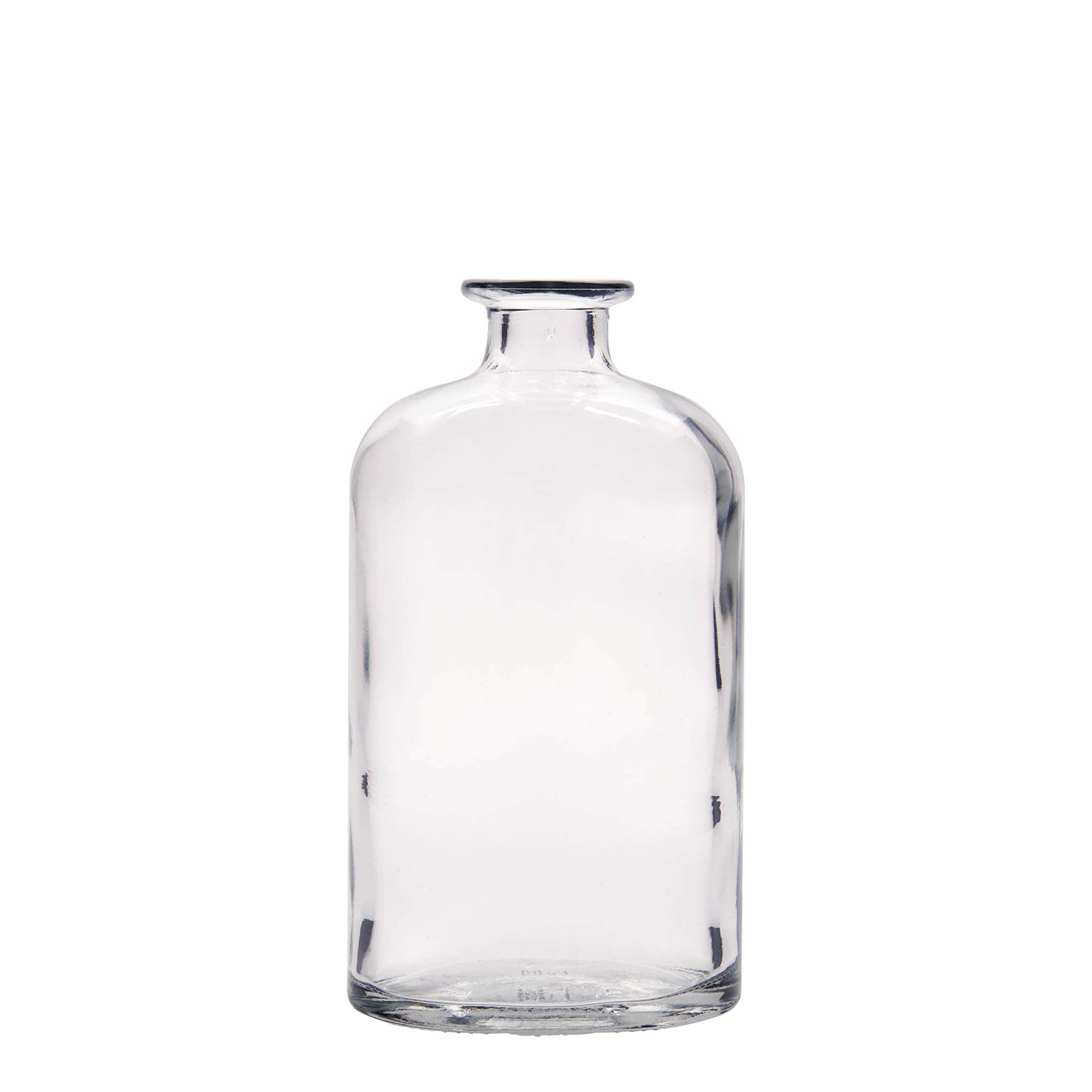 500 ml lasipullo 'Dundee', soikea, suuaukko: korkki