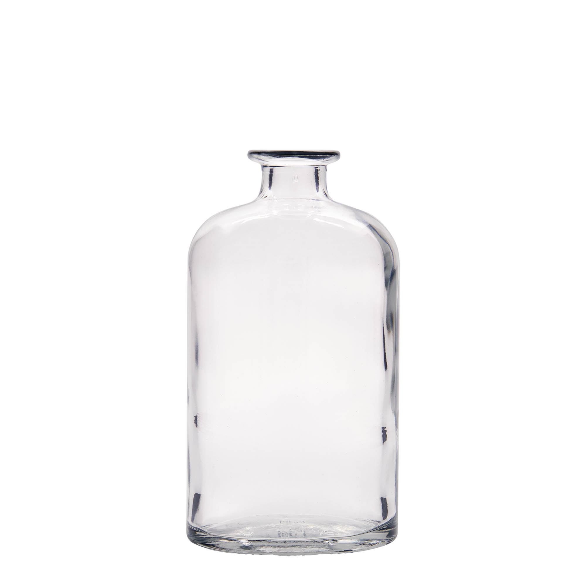 500 ml lasipullo 'Dundee', soikea, suuaukko: korkki