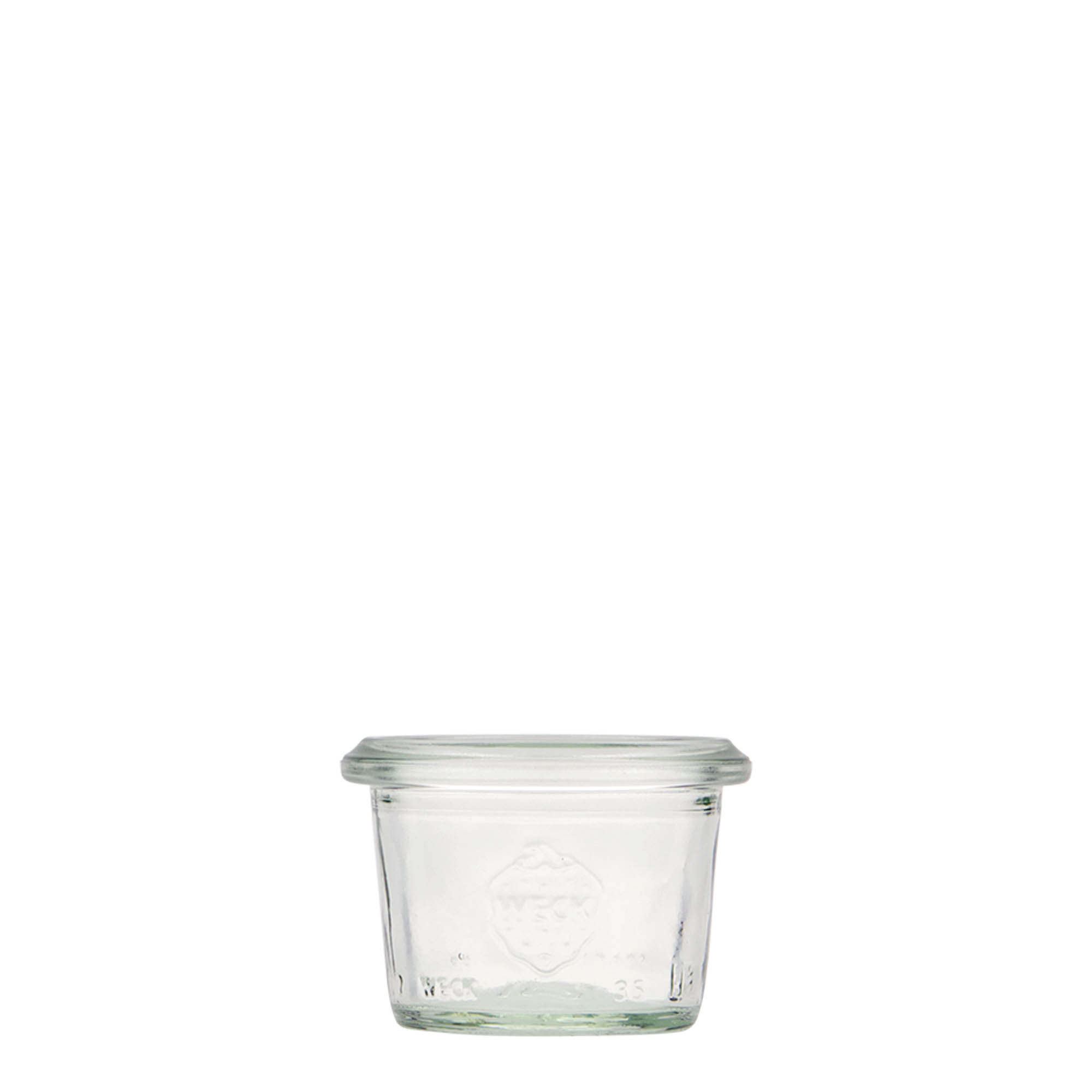 12x 35 ml WECK-kaatopurkki lasikannella RR 40