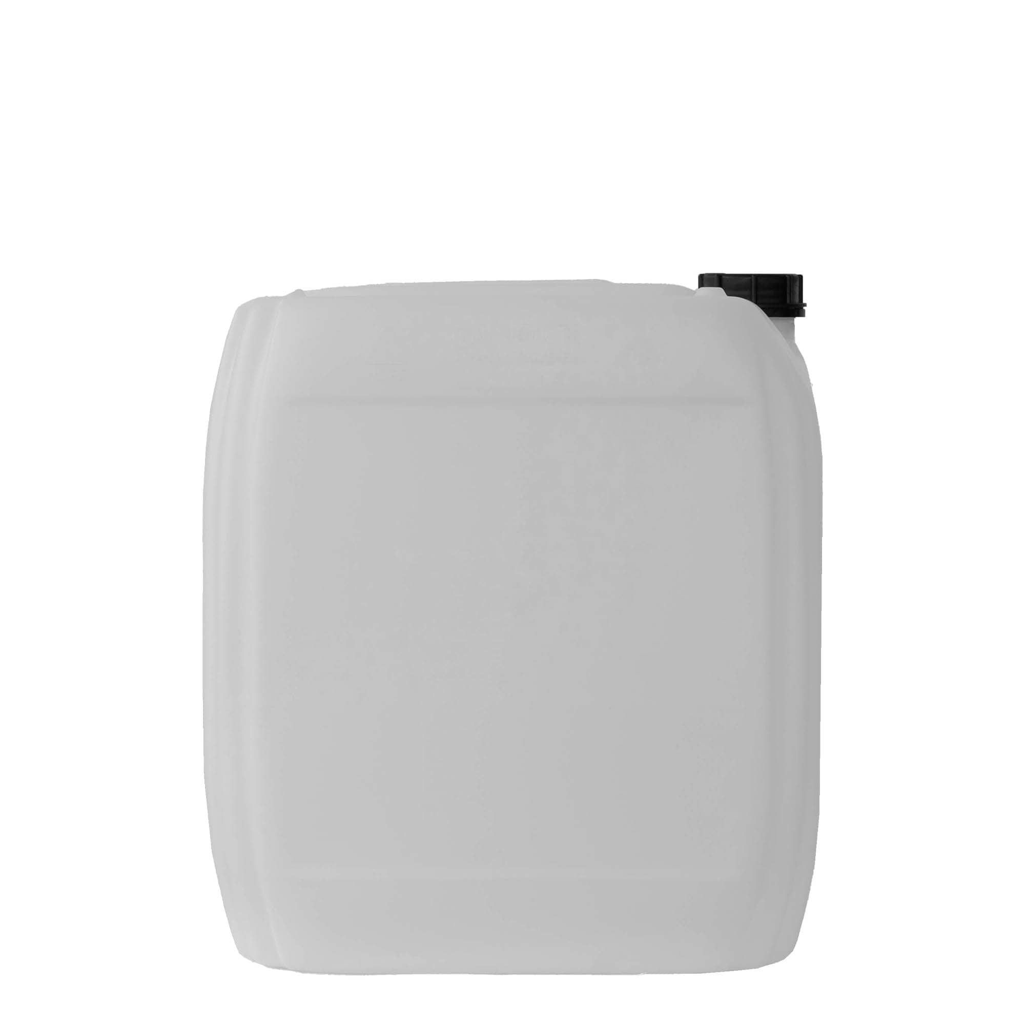 30 l kanisteri, suorakaiteen muotoinen, HDPE-muovia, luonnonvärinen, suuaukko: ND 60