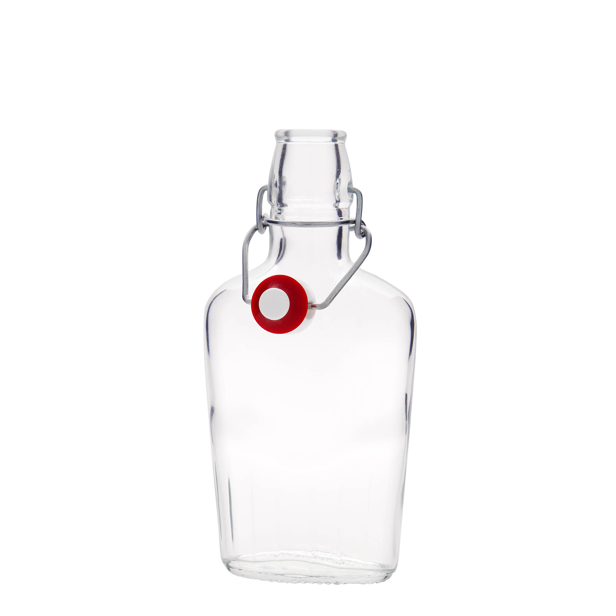 250 ml lasipullo 'Fiaschetta', soikea, suuaukko: saranakorkki