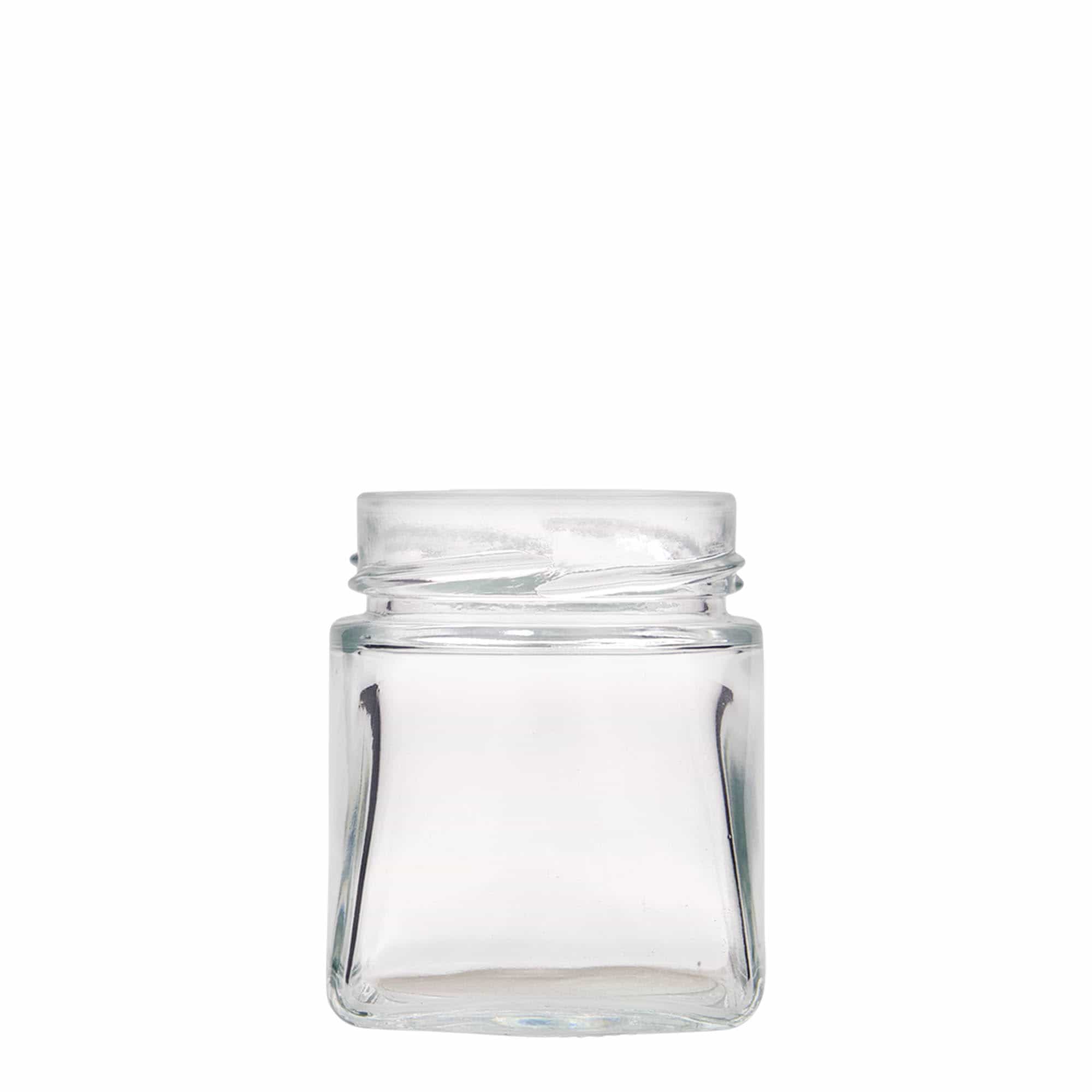 212 ml nelikulmainen lasi 'Luxor', suuaukko: Deept-Twist-Off (DTO 63)