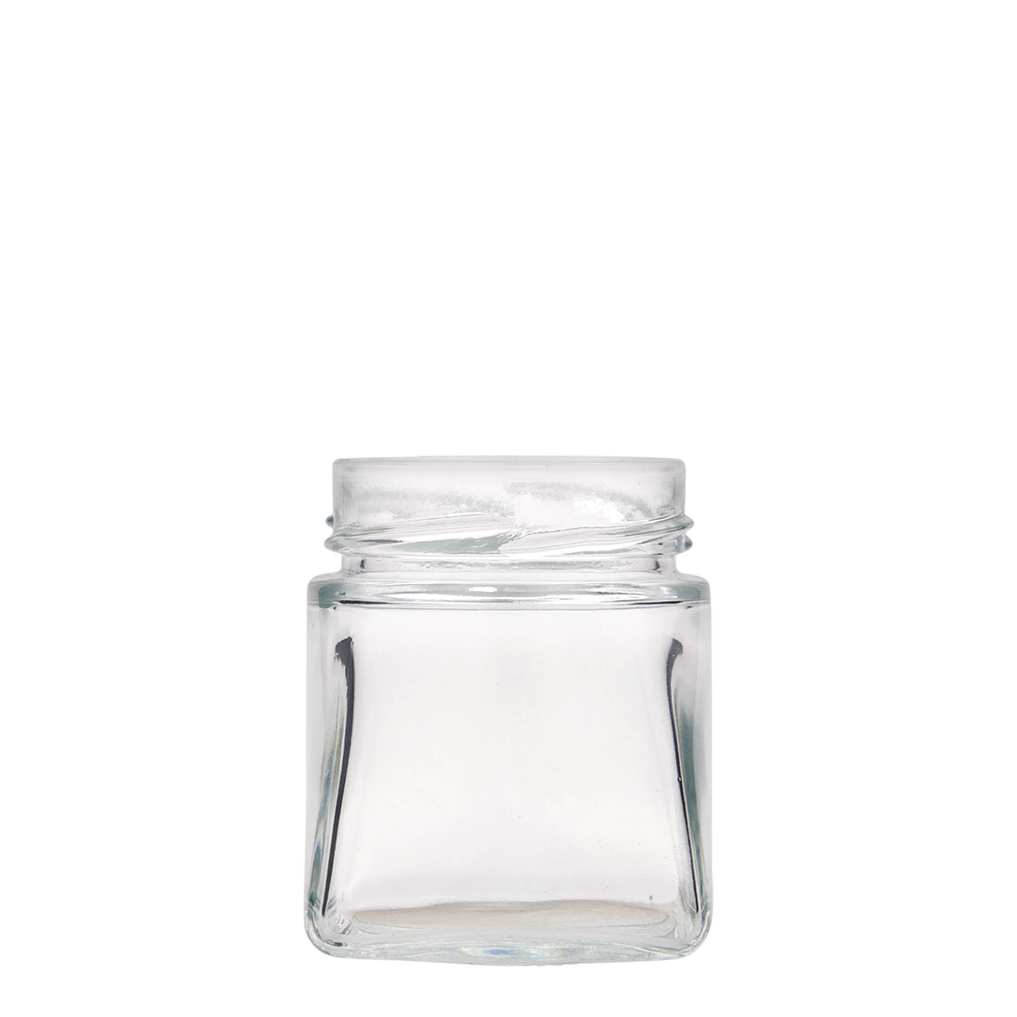212 ml nelikulmainen lasi ”Luxor”, suuaukko: Deept-Twist-off (DTO 63)