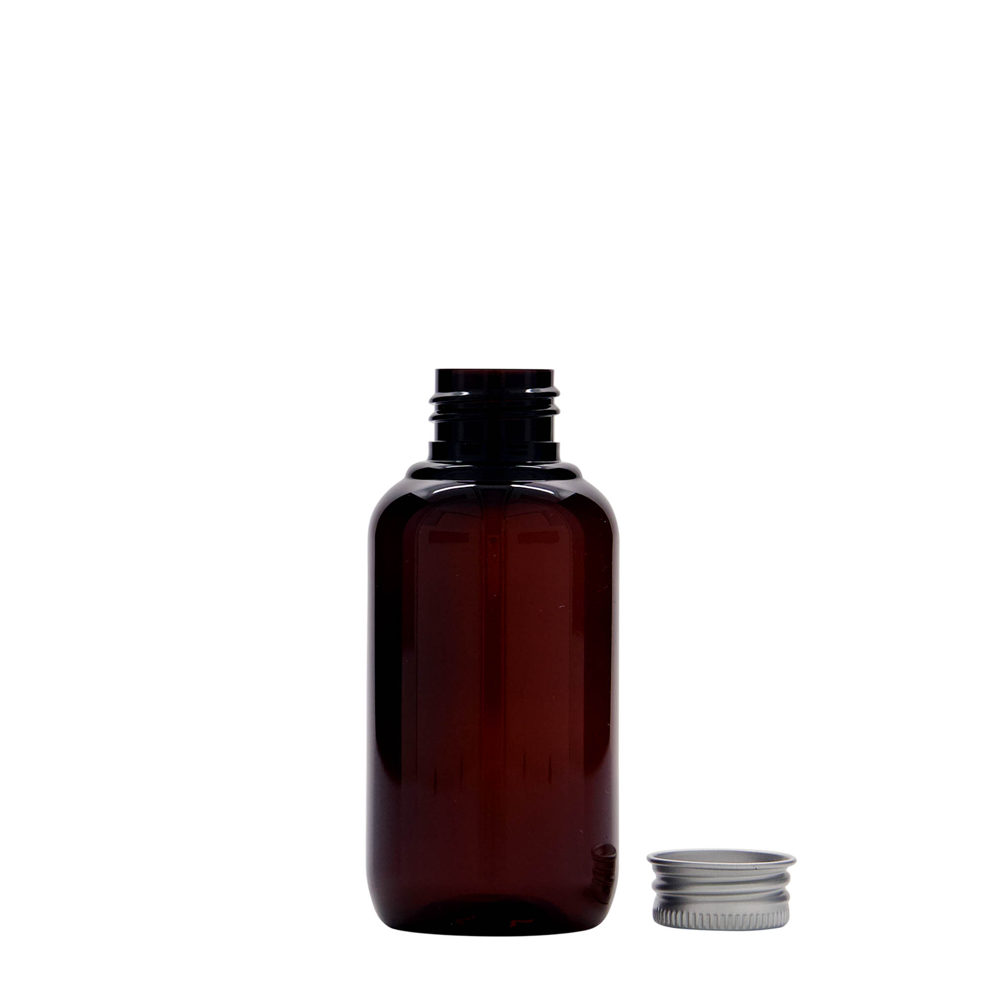 100 ml kierrätysmuovipullo 'Victor's Best', PCR, ruskea, suuaukko: 24/410