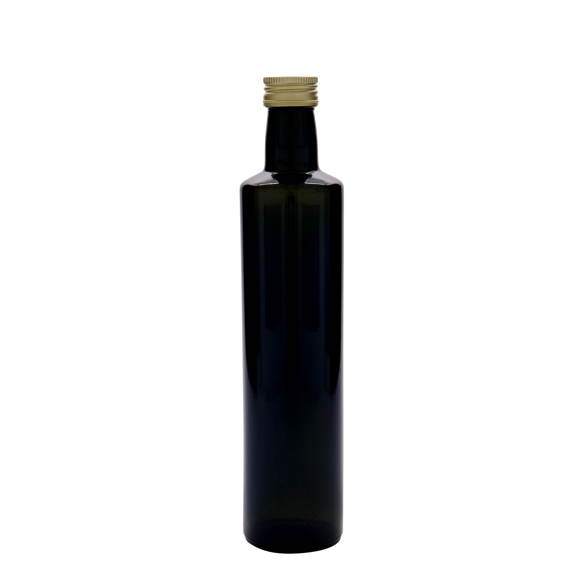 500 ml lasipullo ”Dorica”, antiikkivihreä, suuaukko: PP 31,5