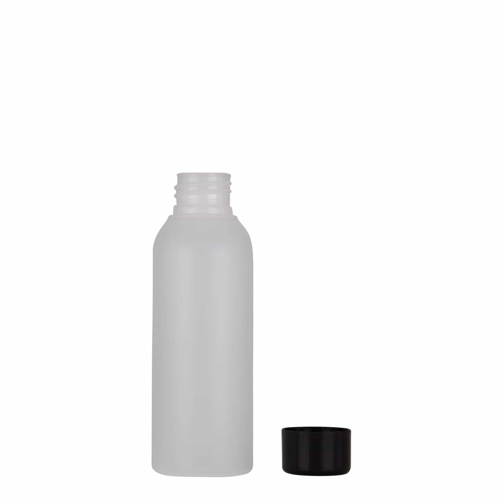 100 ml muovipullo 'Tuffy', HDPE, luonnonväri, suuaukko: 24/410