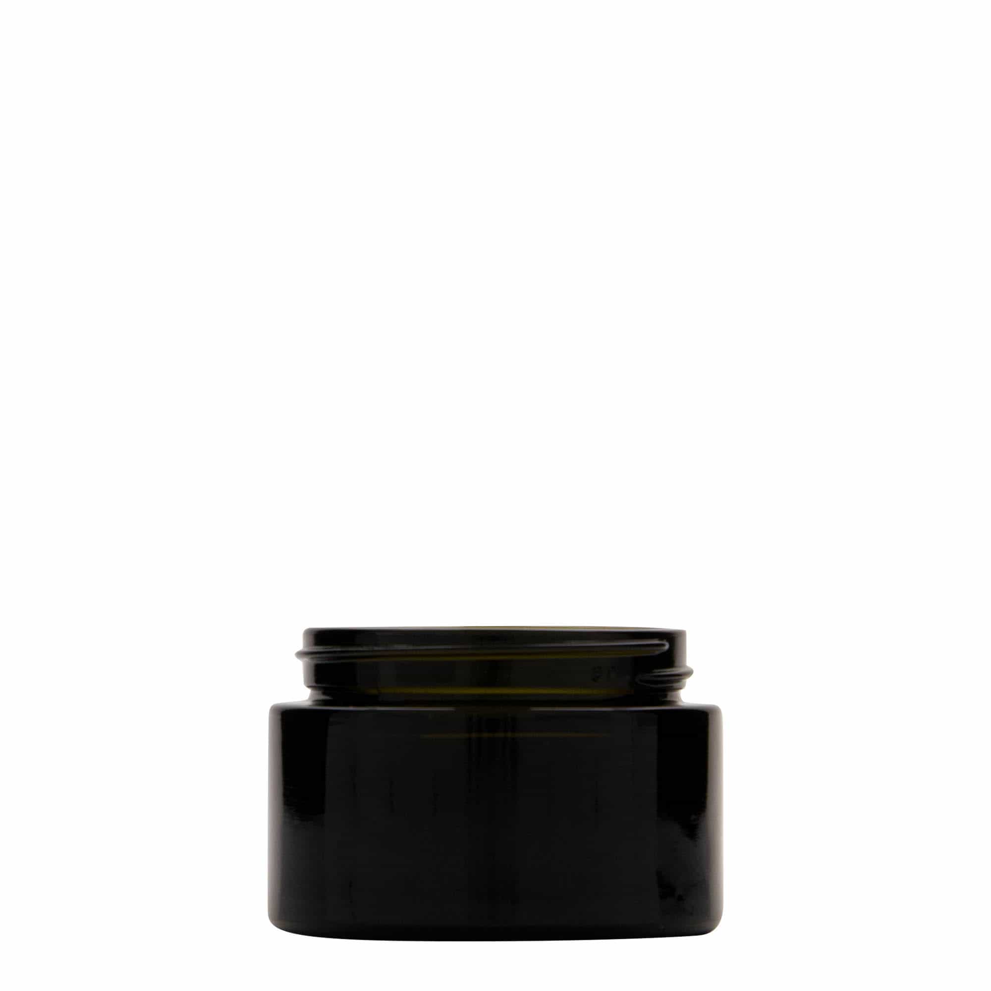 50 ml kierrätetty rasia 'Floria', lasi, antiikinvihreä, suu: GPI 58/400 50 ml kierrätetty rasia 'Floria', lasi, antiikinvihreä, suu: GPI 58/400