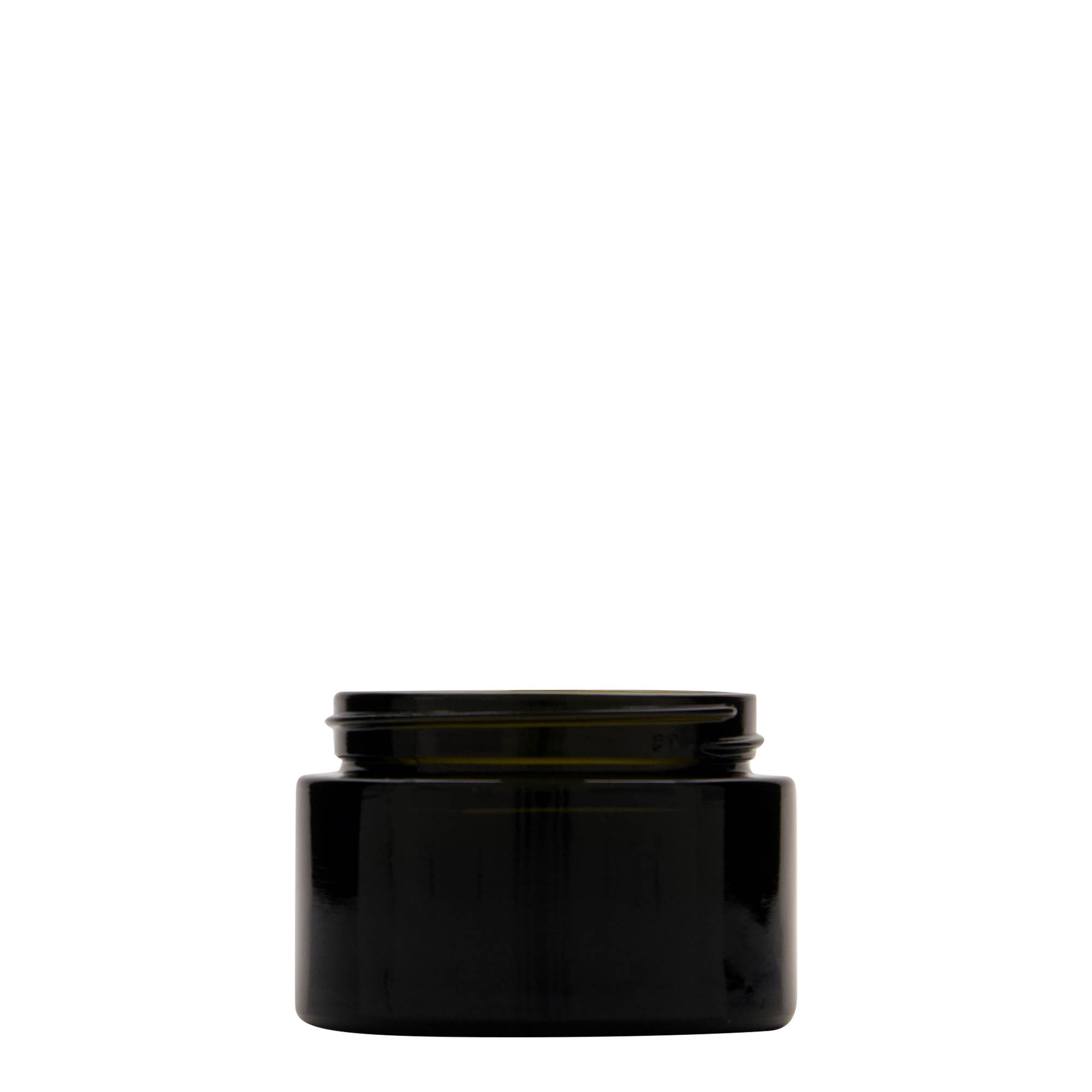 50 ml kierrätyslasipurkki 'Floria', lasia, antiikkivihreä, suuaukko: 58/400 50 ml kierrätyslasipurkki 'Floria', lasia, antiikkivihreä, suuaukko: 58/400