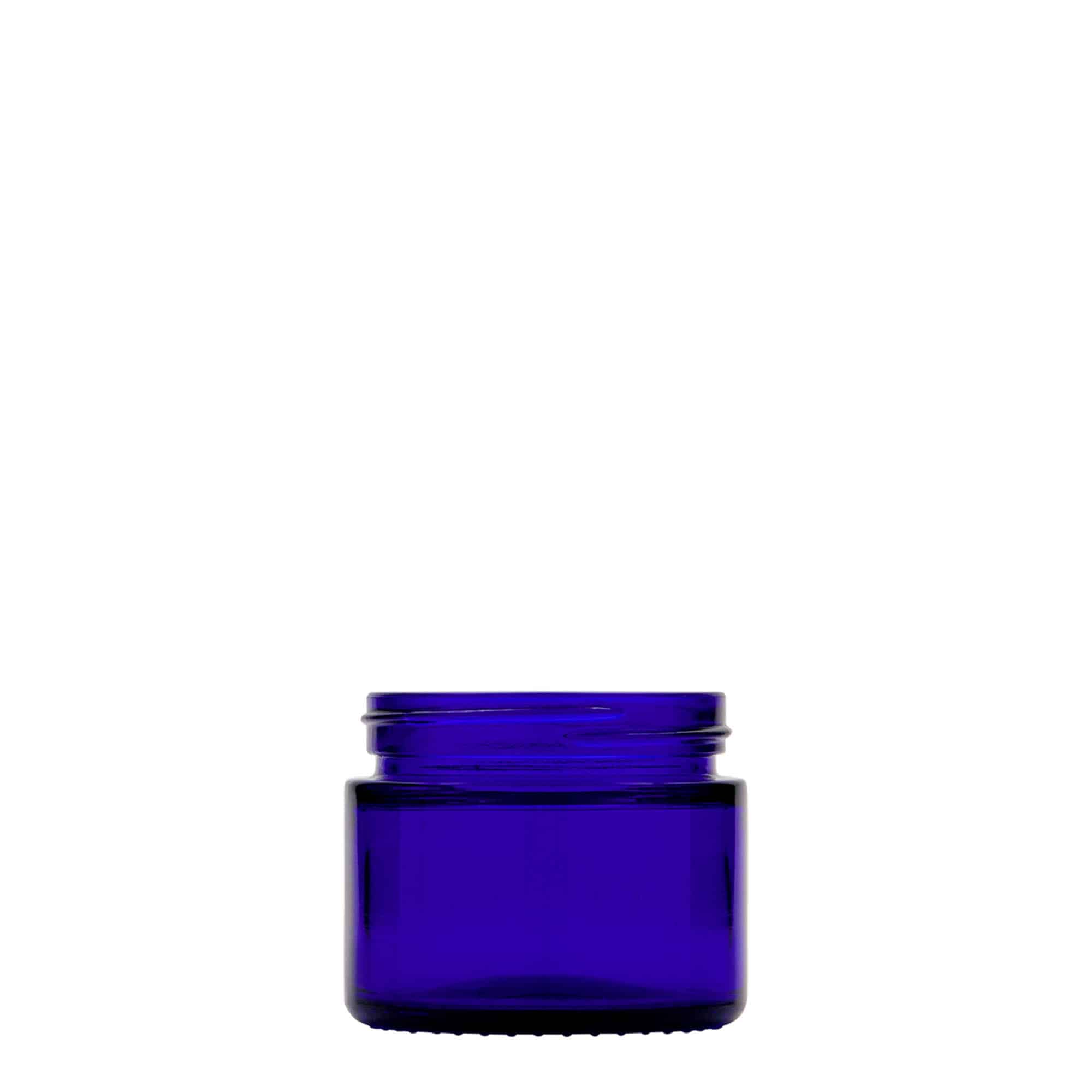 50 ml rasia 'Blue Edition', lasi, laivastonsininen, suu: Kierrekorkki 50 ml rasia 'Blue Edition', lasi, laivastonsininen, suu: Kierrekorkki