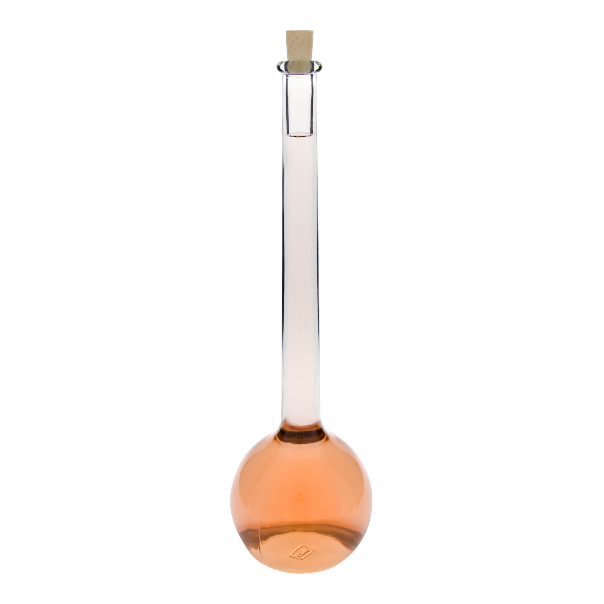 1 500 ml lasipullo ”Tulipano”, suuaukon materiaali: korkki
