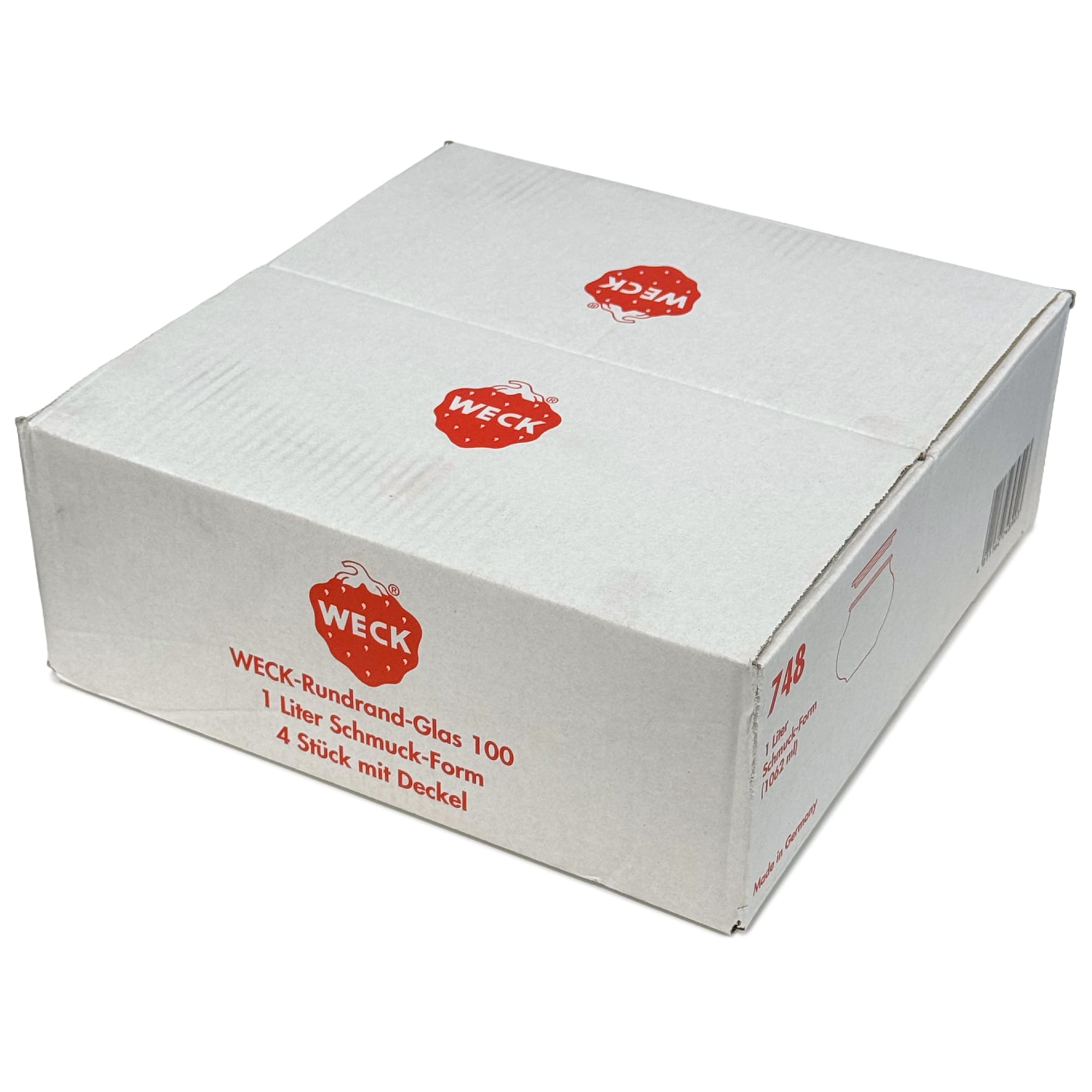 4x 1062 ml WECK-korulasi lasikannella RR 100