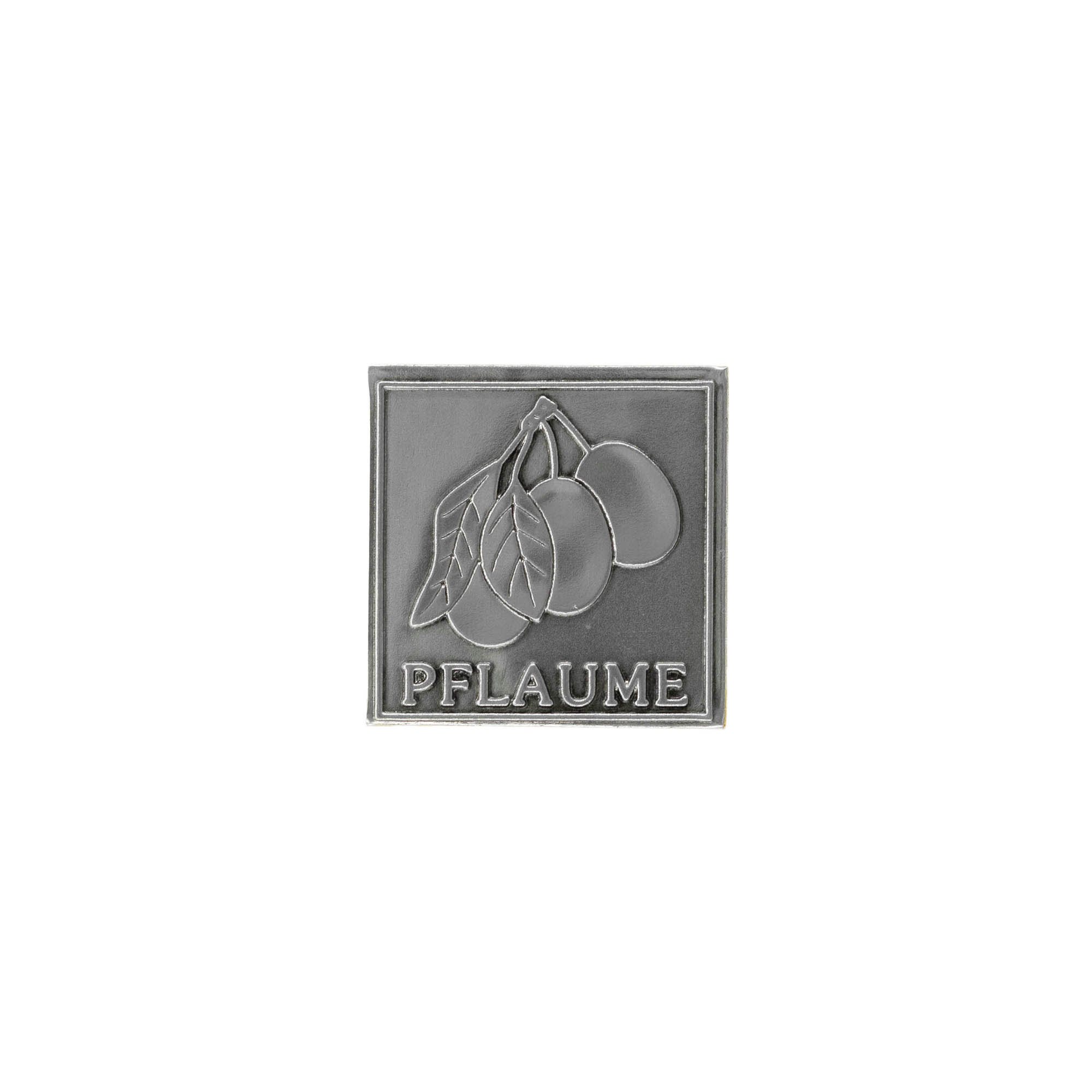 Lyijytarra 'Luumu', neliö, metalli, hopea Lyijytarra 'Luumu', neliö, metalli, hopea