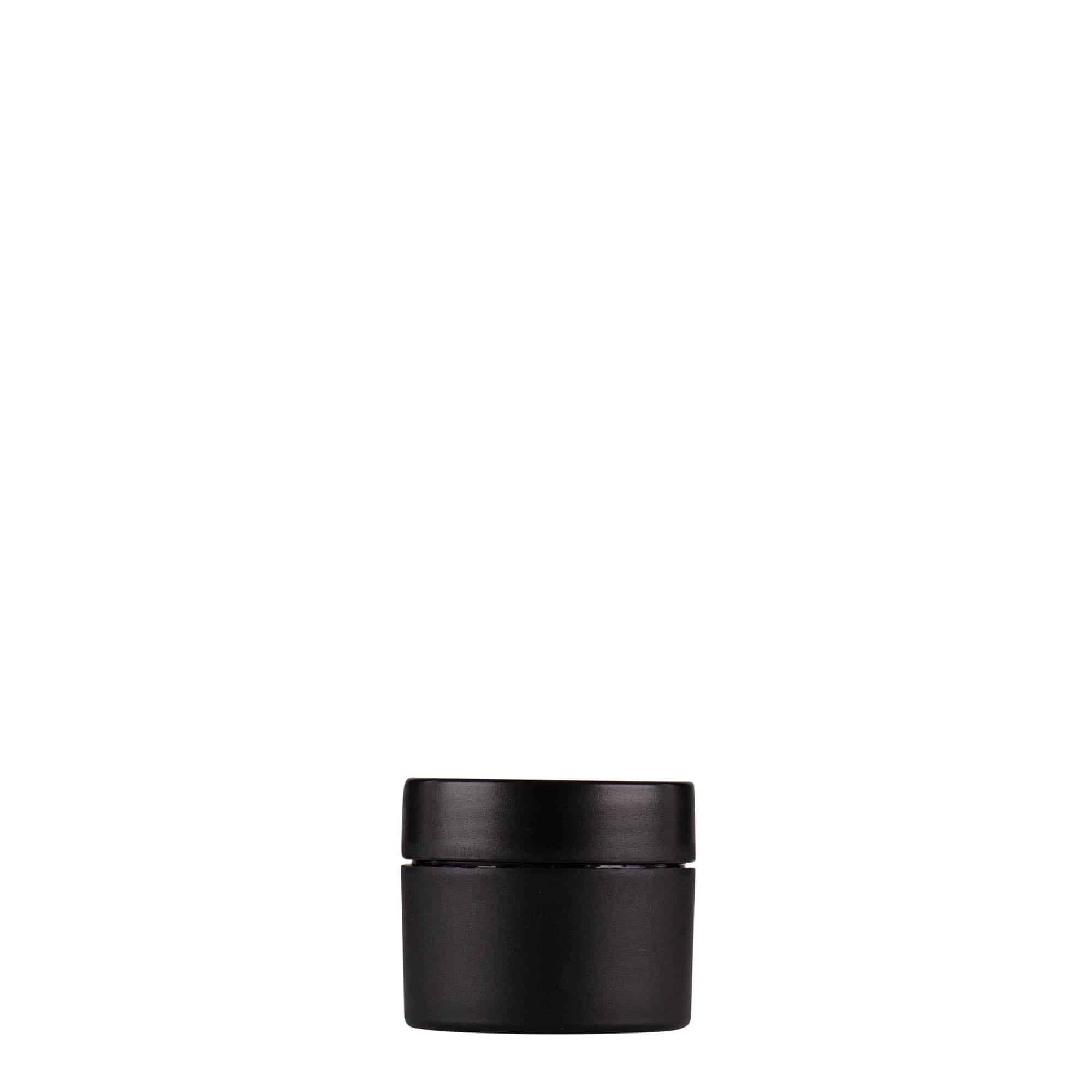 5 ml muovirasia 'Antonella', PP, musta, suu: Kierrekorkki