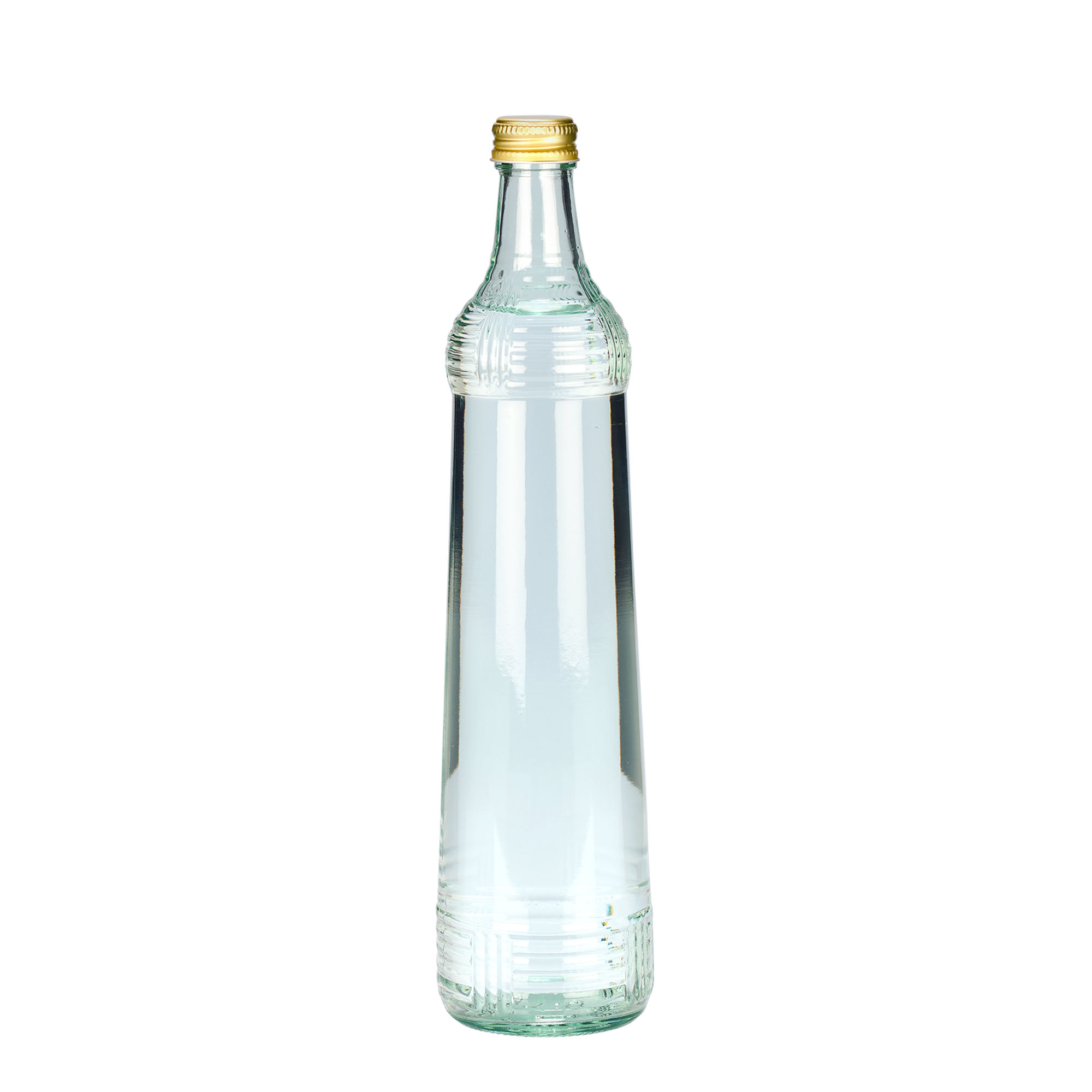 700 ml lasipullo Vodkaa Zwiebelturm, suuaukko: PP 28