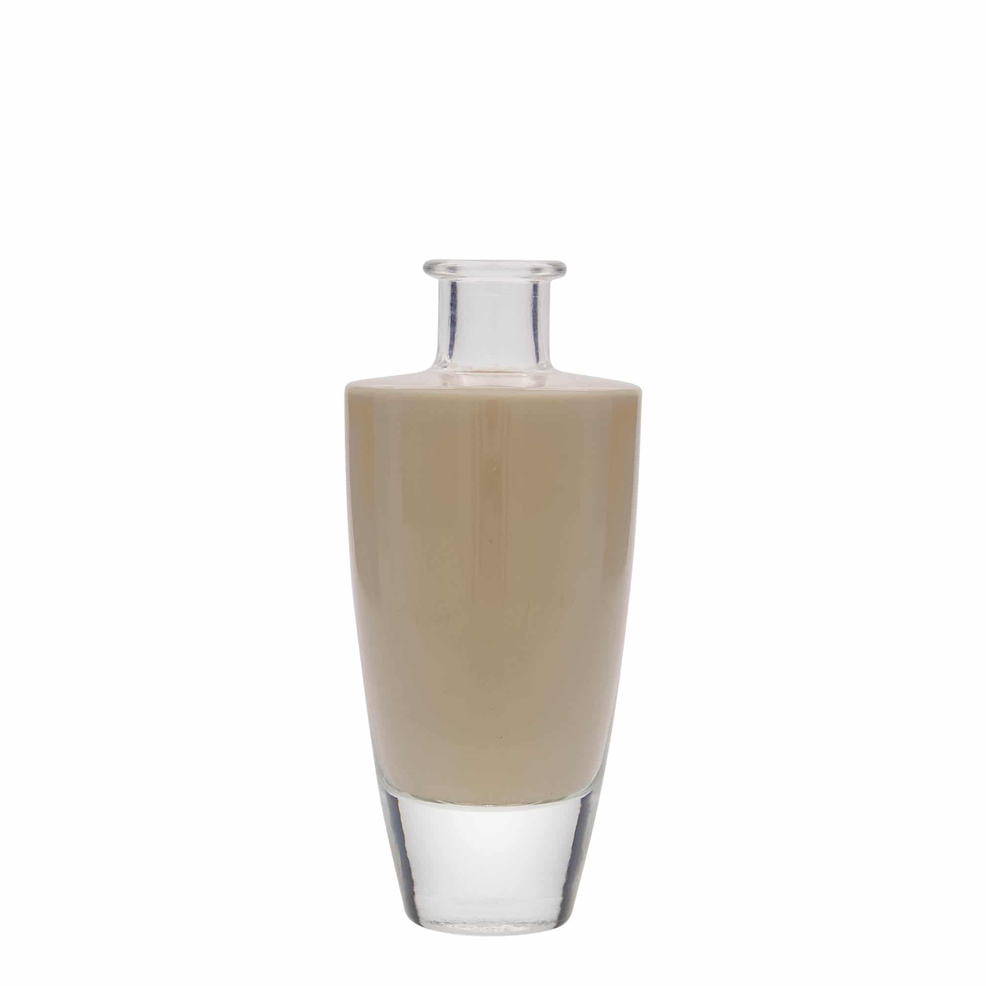200 ml lasipullo 'Vanessa', soikea, suu: korkki