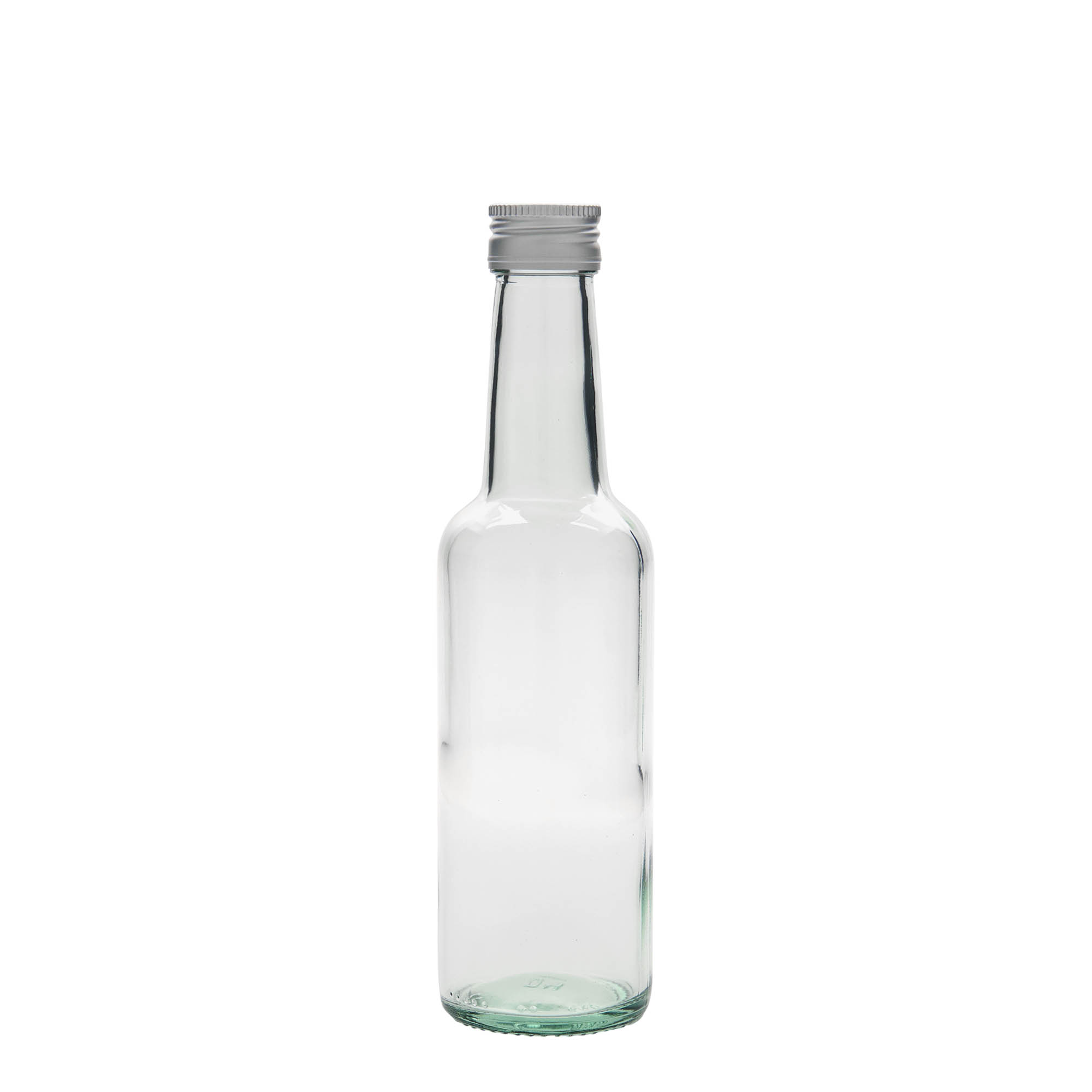 250 ml lasipullo suorakauluksella, suuaukko: PP 28 250 ml lasipullo suorakauluksella, suuaukko: PP 28