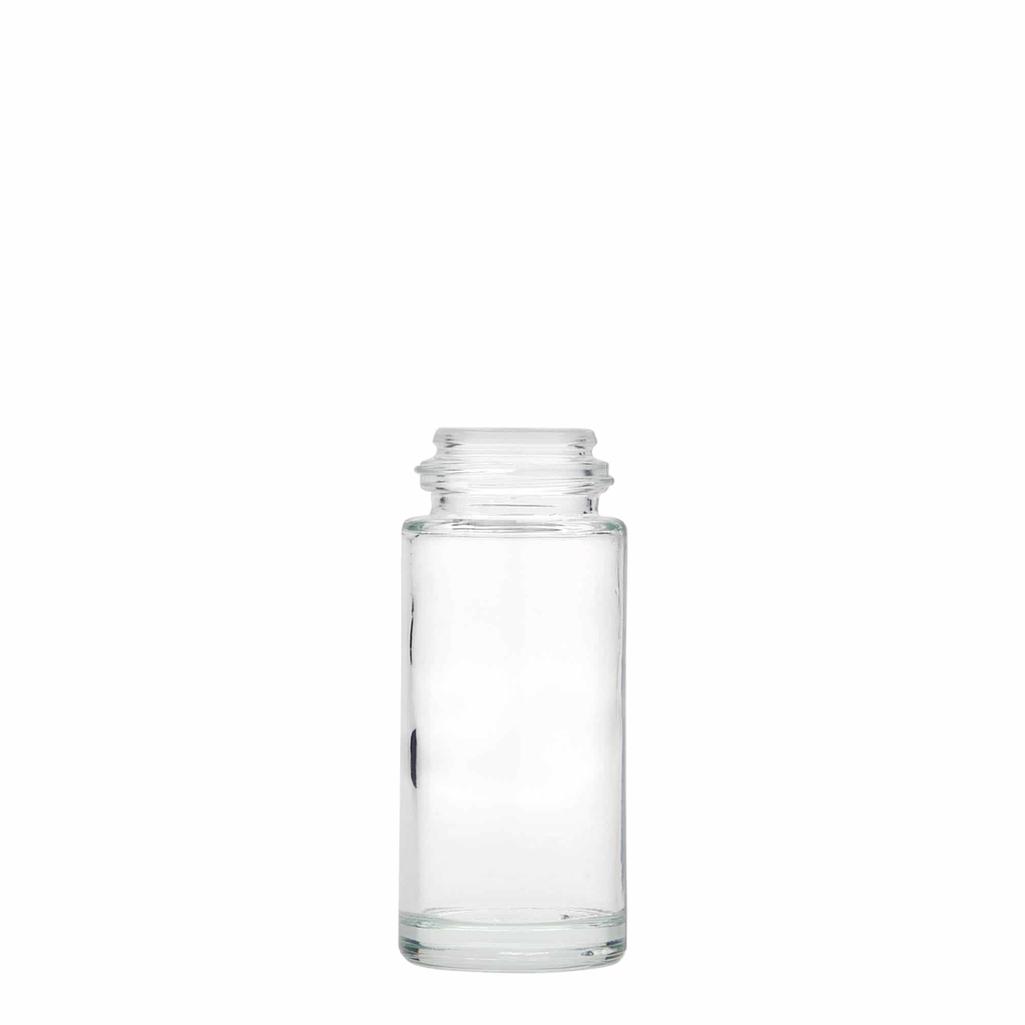 50 ml roll-on-pullo, lasia, suuaukko: ruuvikorkki