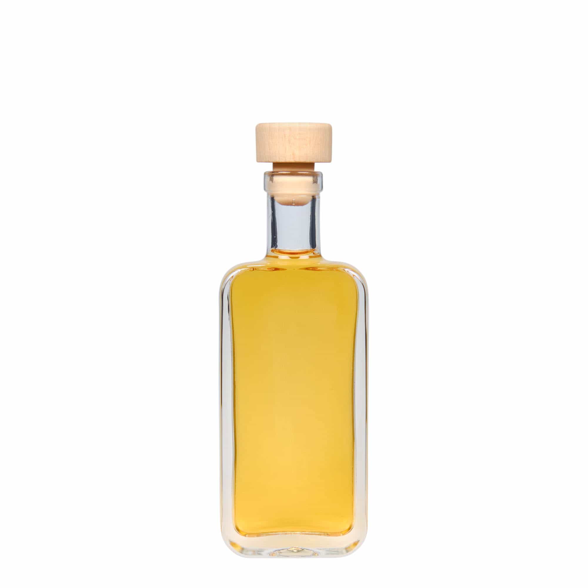 100 ml lasipullo 'Nizza', nelikulm., suu: korkki