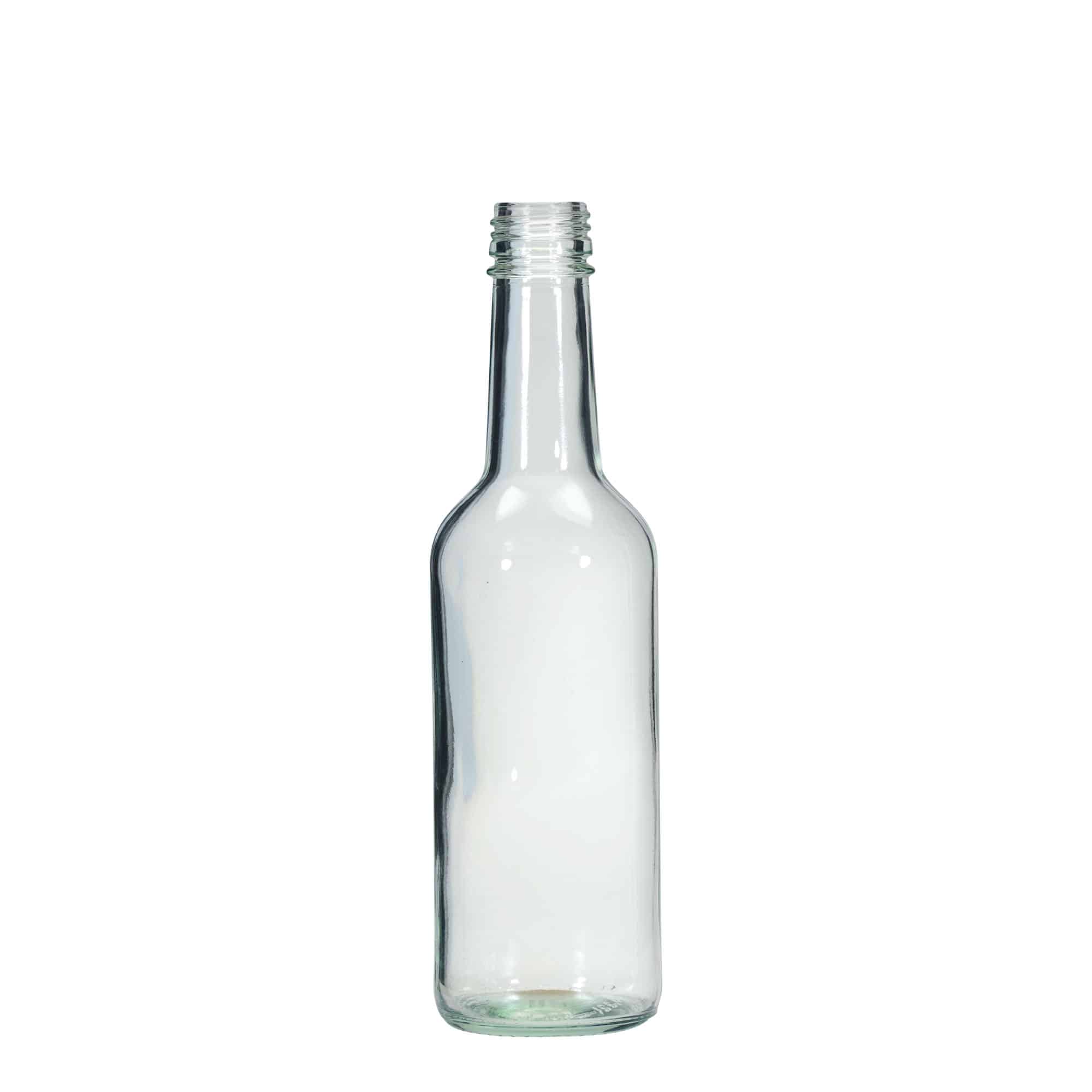 330 ml yleispullo, lasi, suu: PP 28 330 ml yleispullo, lasi, suu: PP 28