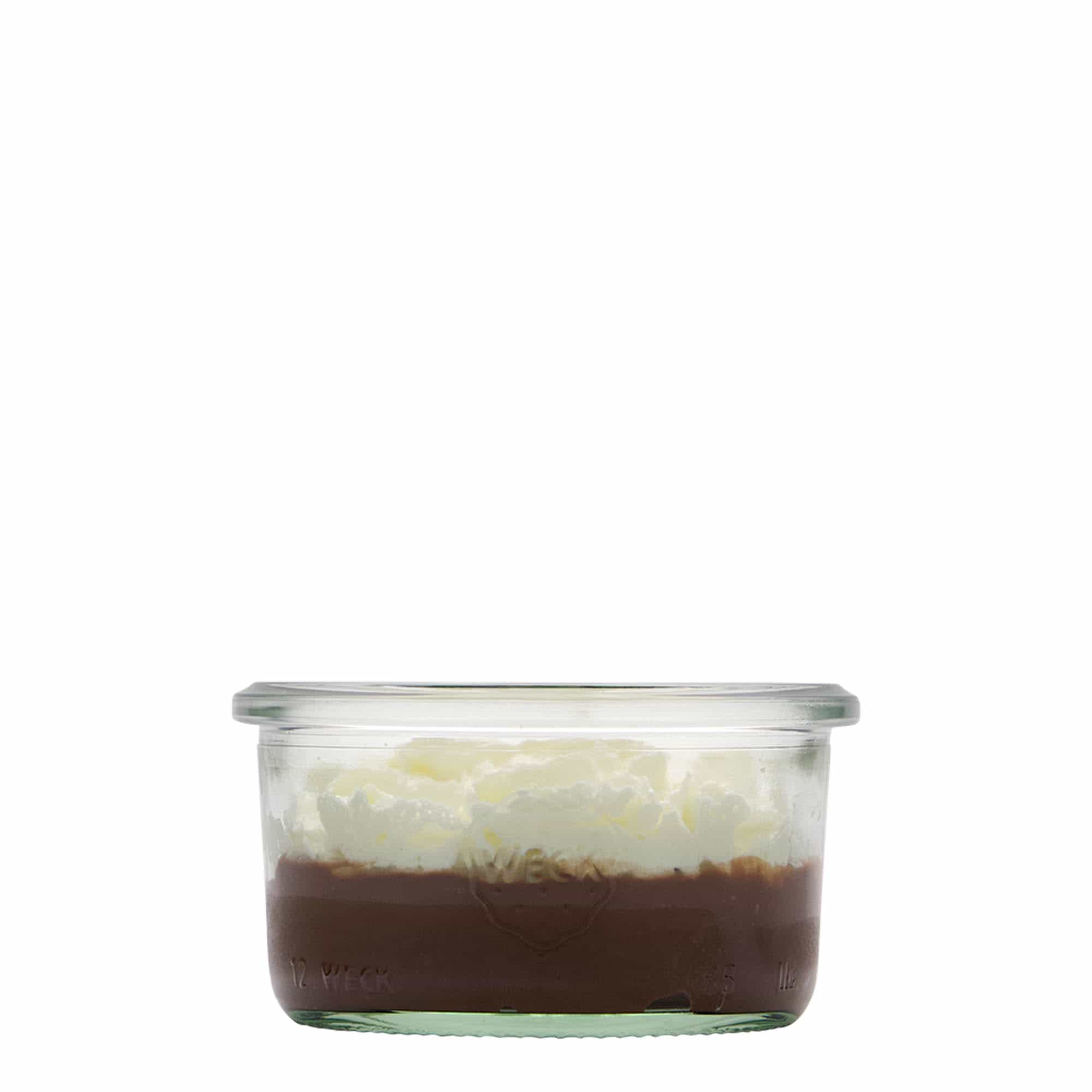 165 ml WECK-käännettävä lasi, suuaukko: pyöreä reuna 165 ml WECK-käännettävä lasi, suuaukko: pyöreä reuna