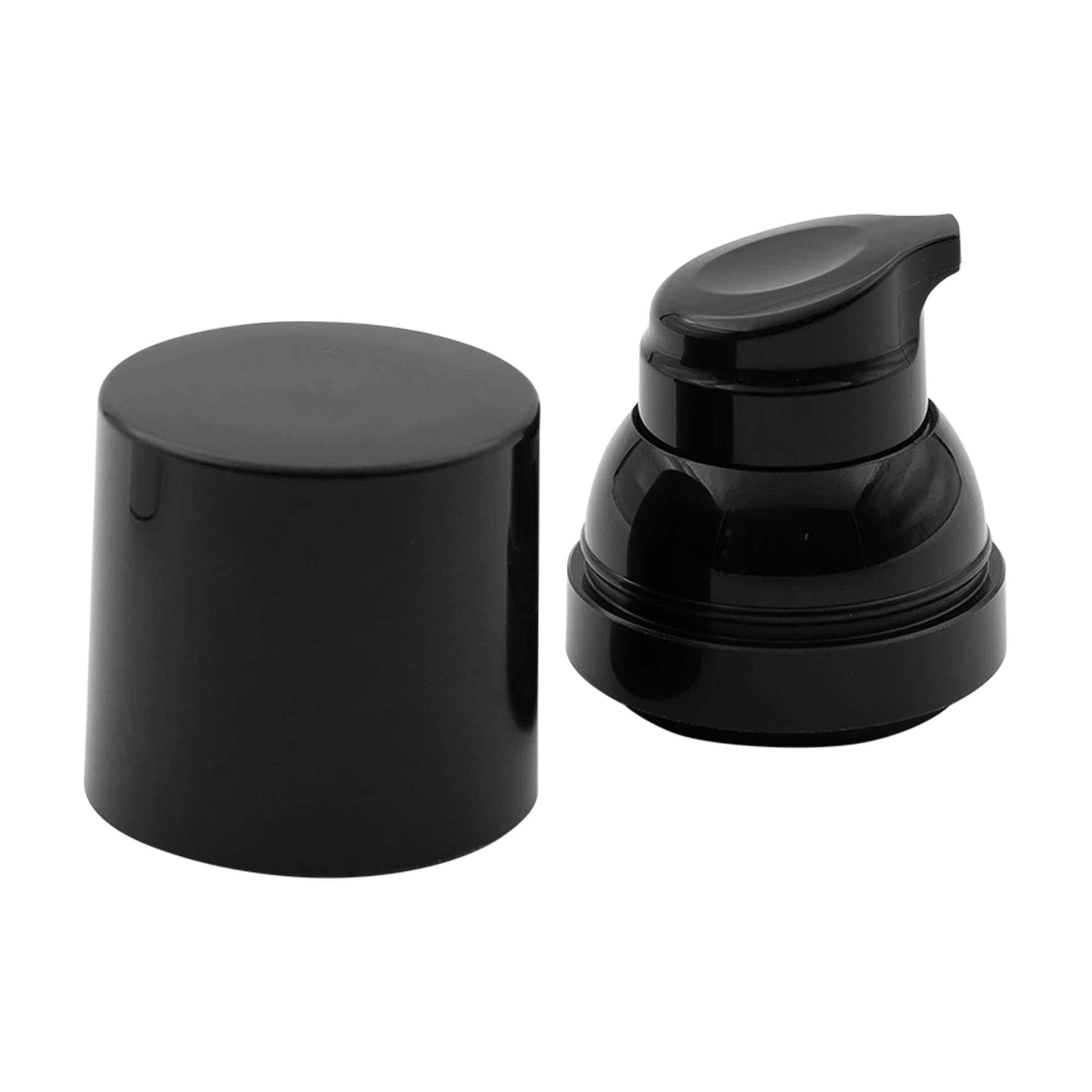 Airless Dispenser -pumppupää 'Mezzo', PP-muovi, musta