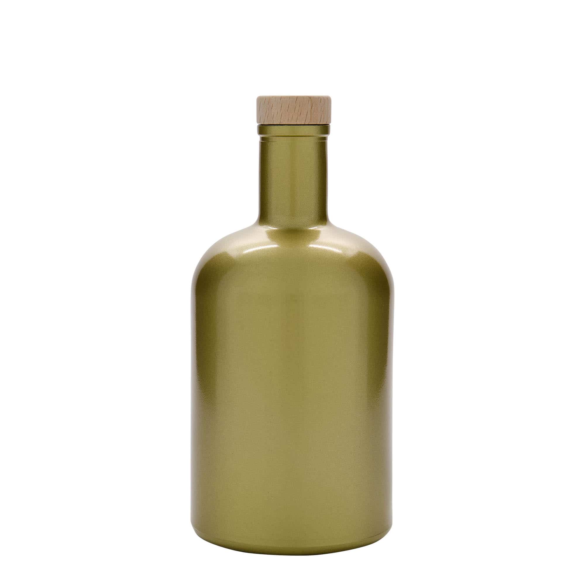 700 ml lasipullo 'Gerardino', kulta, suu: korkki