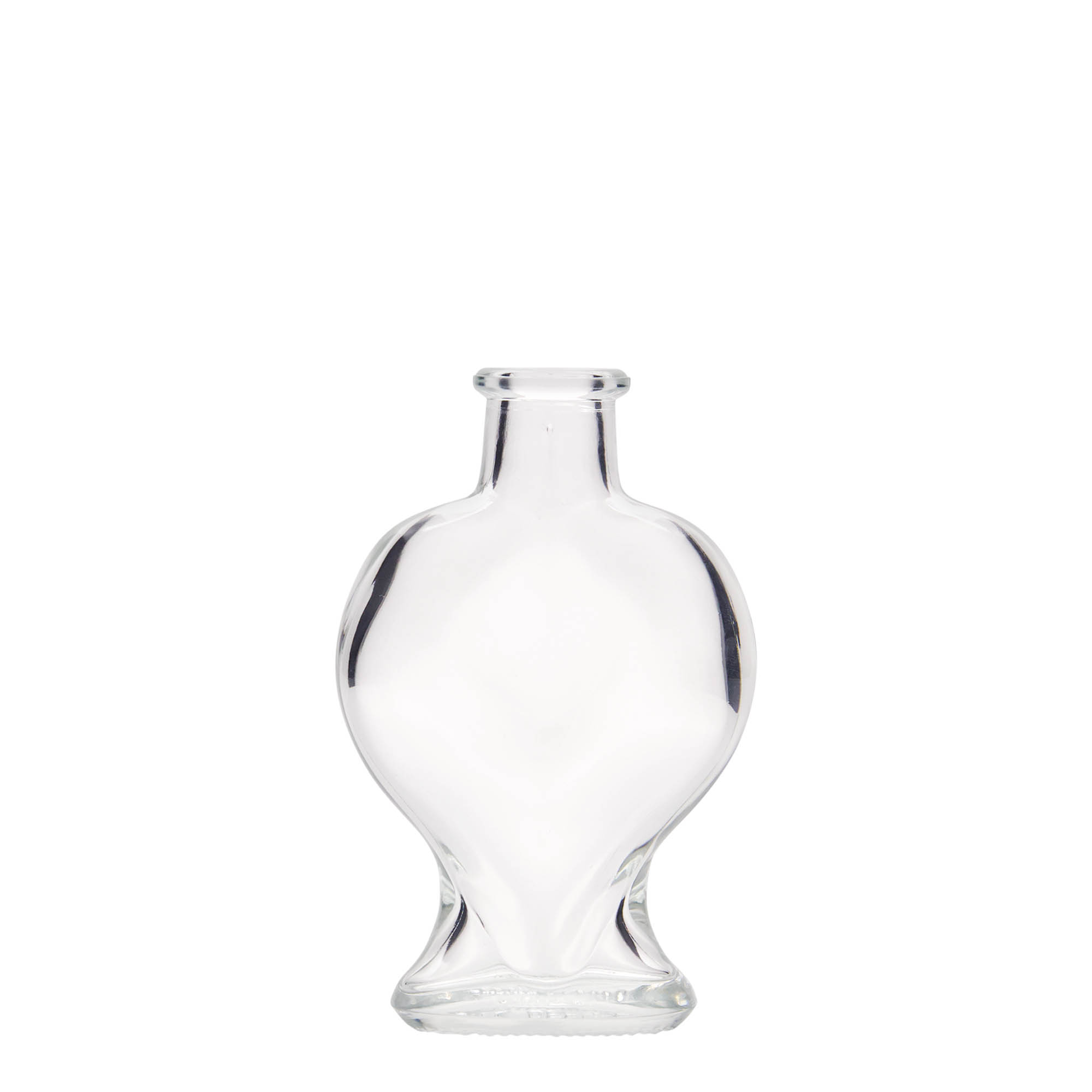 100 ml lasipullo 'Sydän', suuaukko: korkki 100 ml lasipullo 'Sydän', suuaukko: korkki